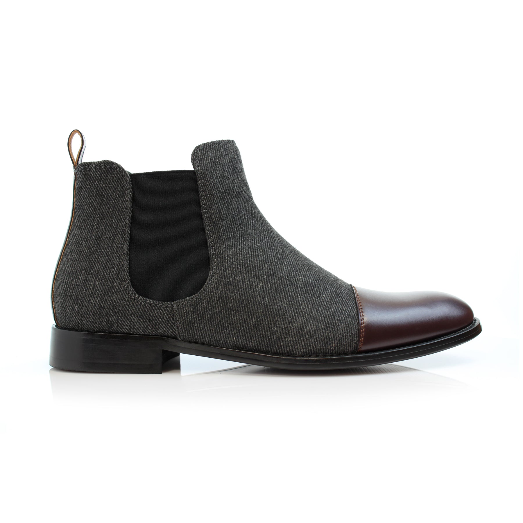 Duo-Textured Chelsea Boots | Forbes by Polar Fox | Conal Footwear | Outer Side Angle View