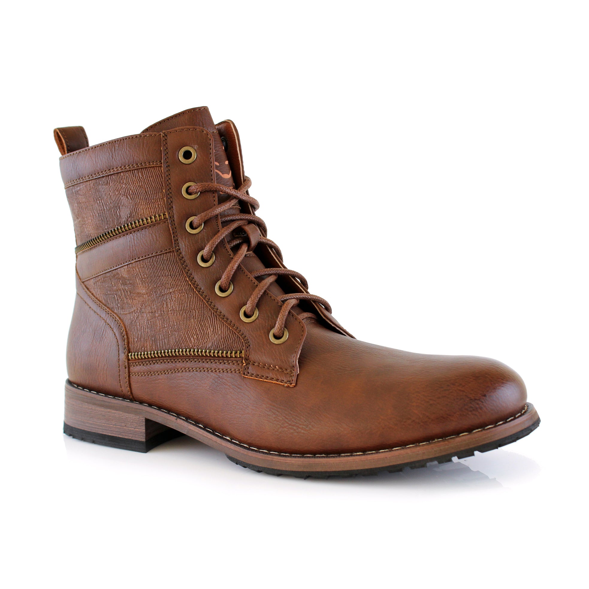 Embossed High-Top Boots | Roy by Polar Fox | Conal Footwear | Main Angle View