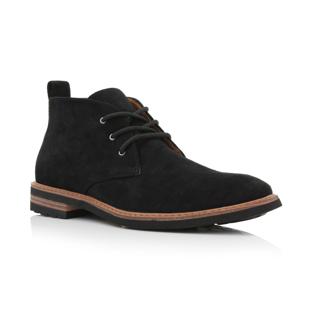 Mens O\'Keefe Lined Black Suede Ankle‎ Chukka Comfort Dress Boots Size 43 US 10 M Mens O main image 4