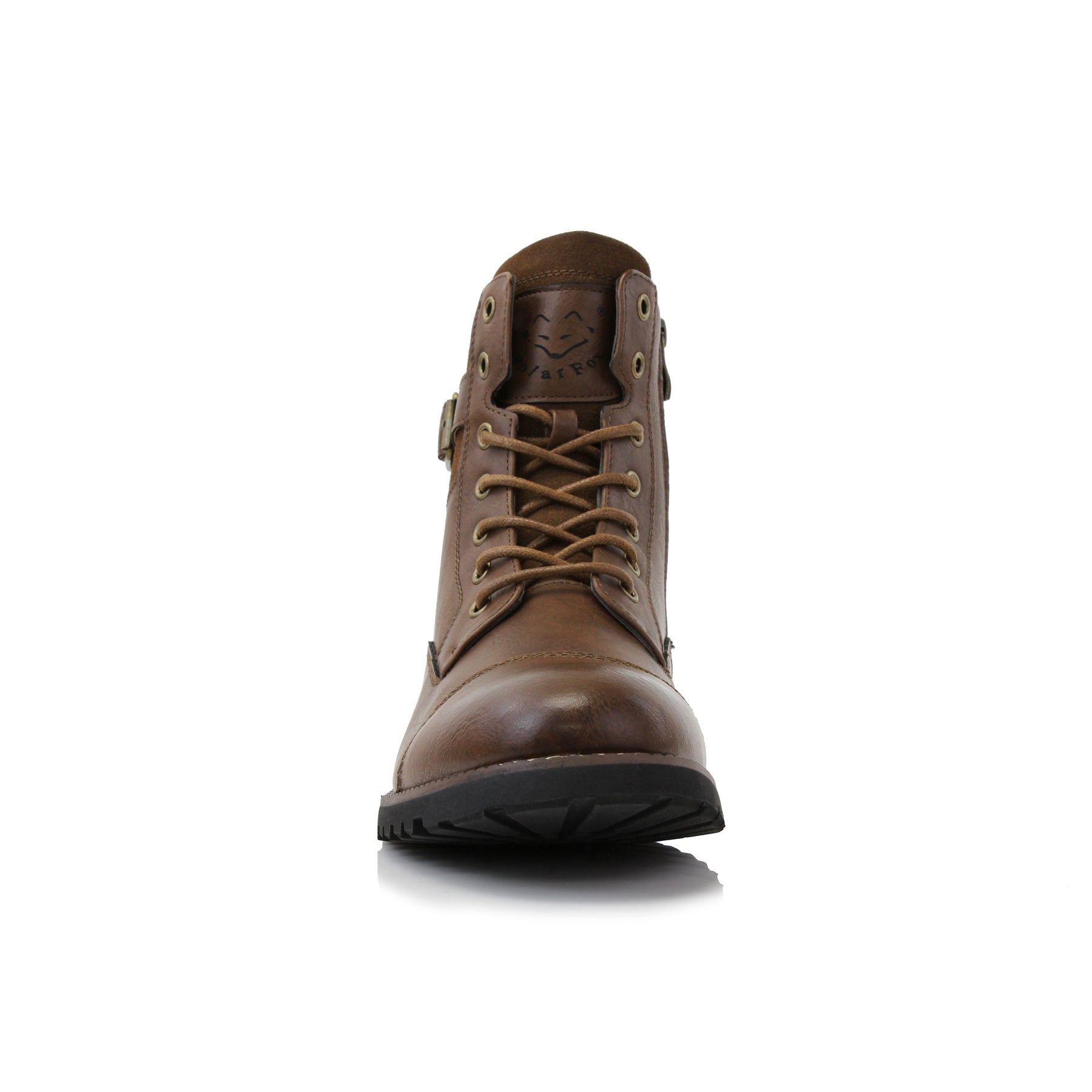 Duo-Textured Combat Boots | Patrick by Polar Fox | Conal Footwear | Front Angle View
