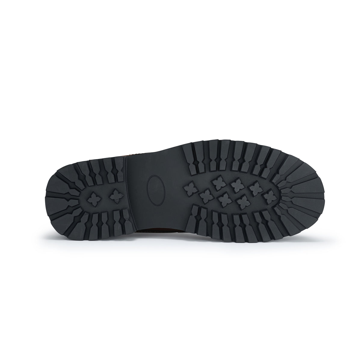 Men's Moc-Toe Derby Boots | Ranger by Ferro Aldo | Conal Footwear | Bottom Sole Angle View