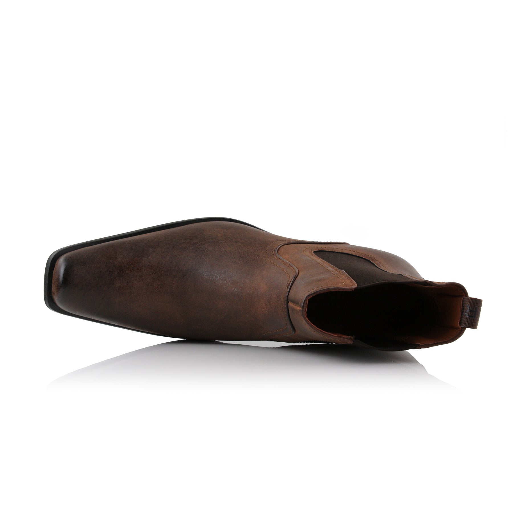 Chelsea Western Boots | Tanner by Ferro Aldo | Conal Footwear | Top-Down Angle View
