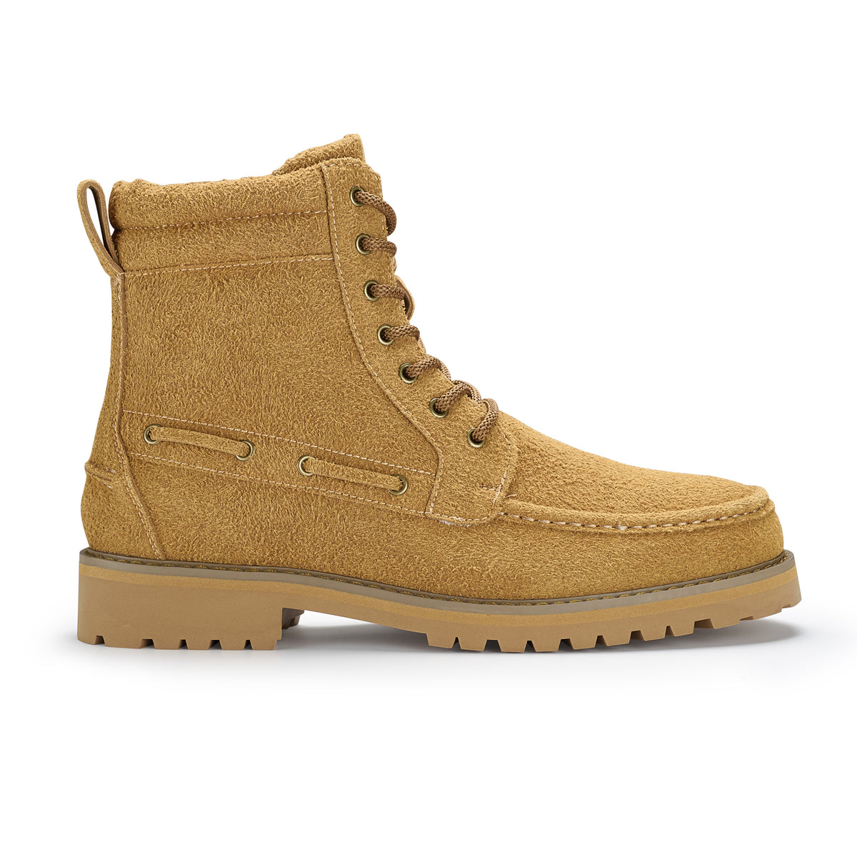 Men's Moc Toe Lace-Up Boots | Trek by Polar Fox | Conal Footwear | Outer Side Angle View