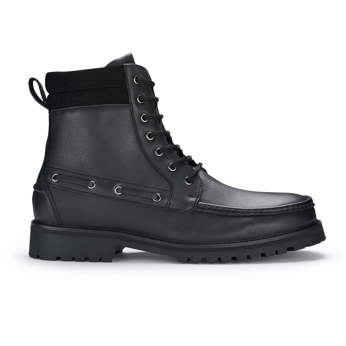 Men's Moc Toe Lace-Up Boots | Trek by Polar Fox | Conal Footwear | Outer Side Angle View