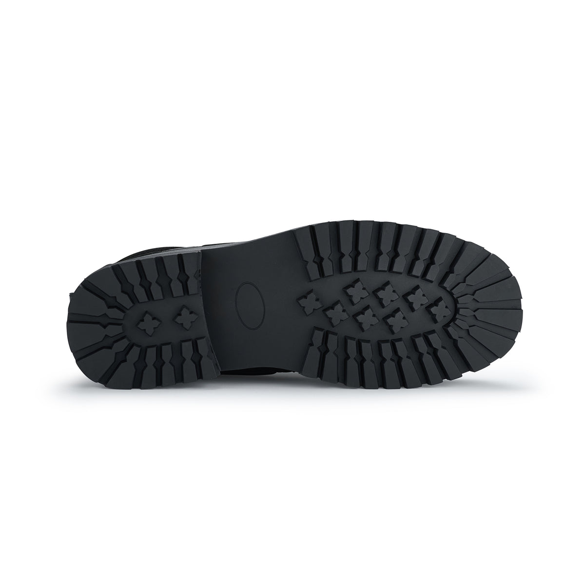 Men's Moc Toe Lace-Up Boots | Trek by Polar Fox | Conal Footwear | Bottom Sole Angle View