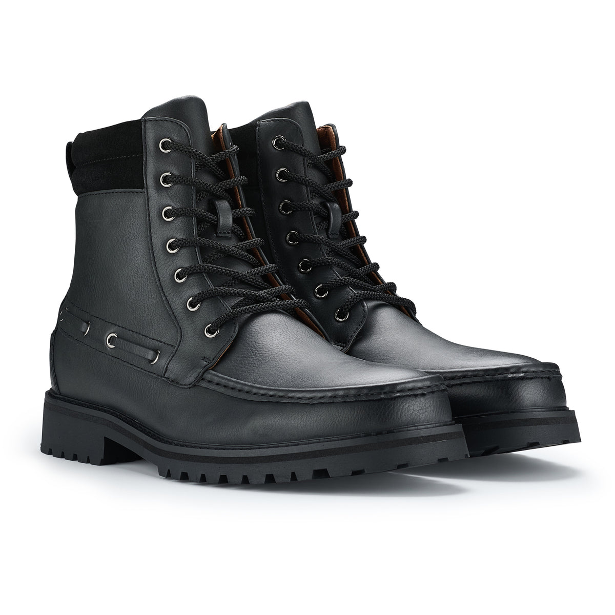 Men's Moc Toe Lace-Up Boots | Trek by Polar Fox | Conal Footwear | Paired Angle View