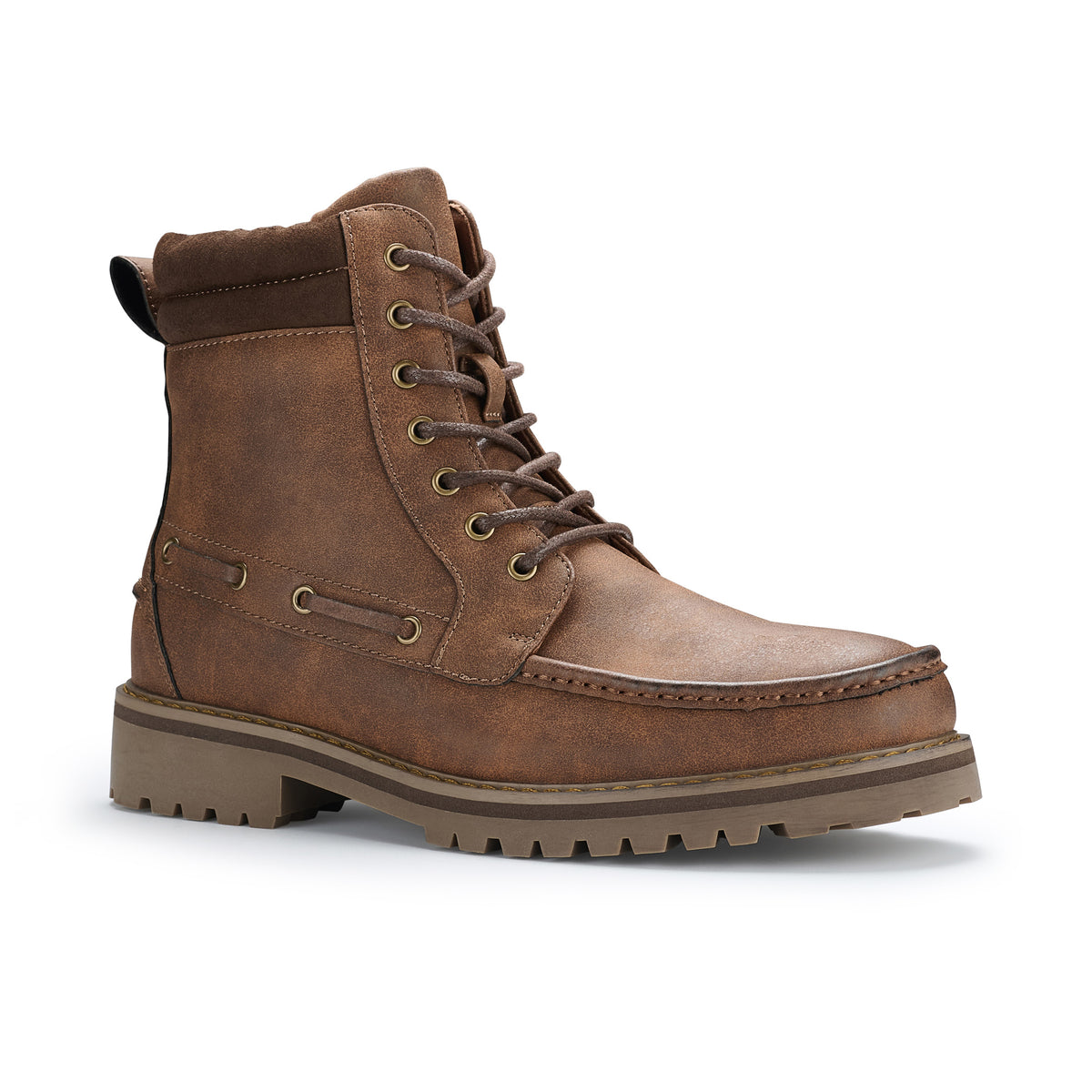Men's Moc Toe Lace-Up Boots | Trek by Polar Fox | Conal Footwear | Main Angle View