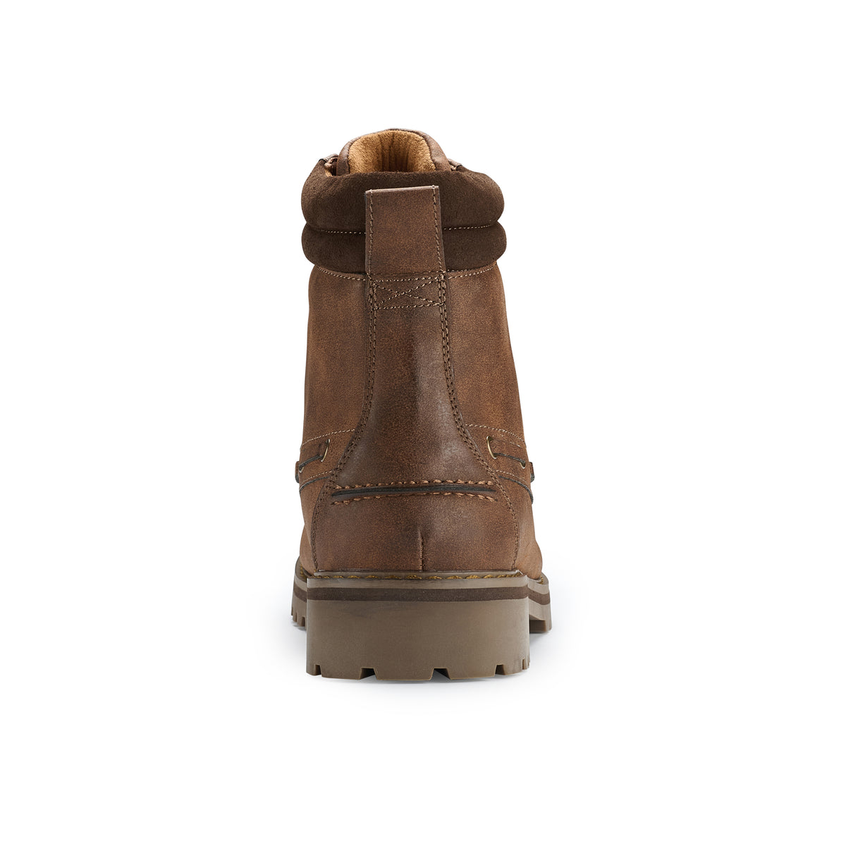 Men's Moc Toe Lace-Up Boots | Trek by Polar Fox | Conal Footwear | Back Angle View