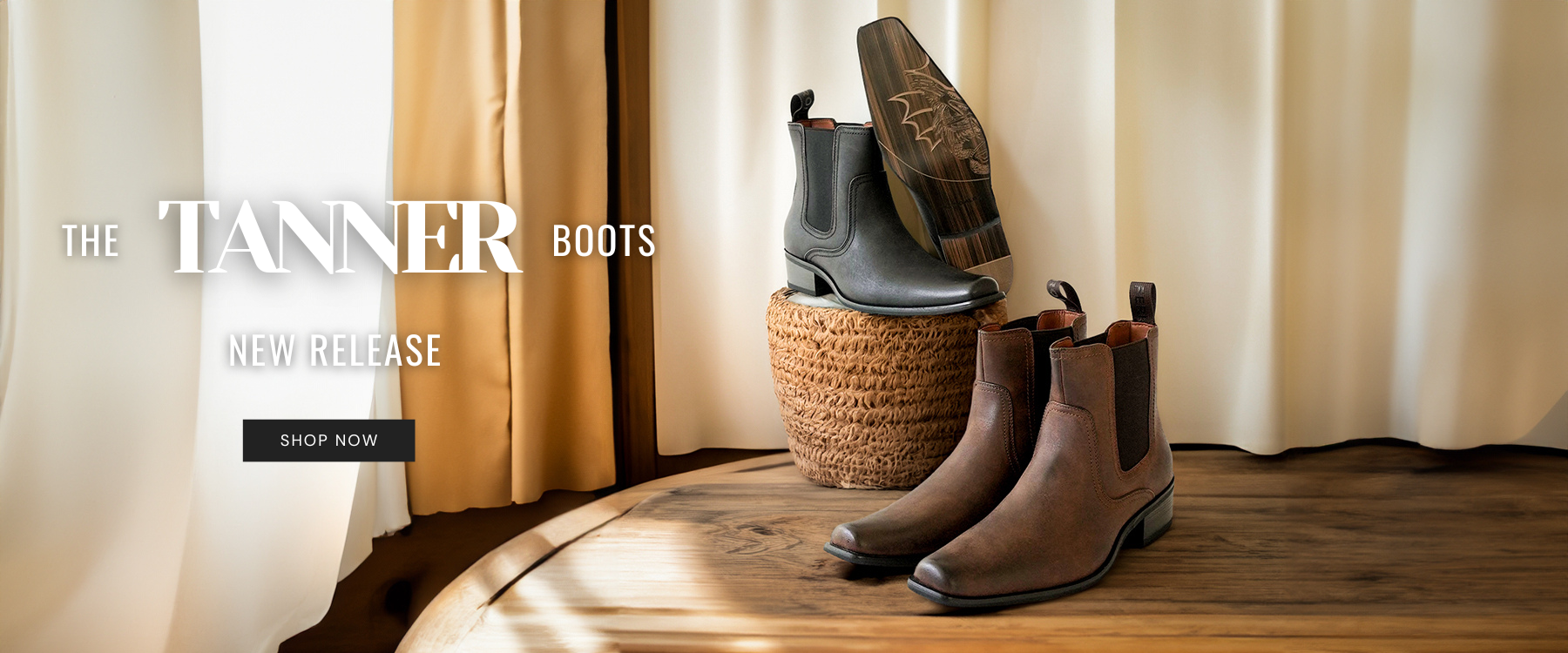 New Release | Western Chelsea Boots Tanner | Easy & Comfortable Fit with Memory Foam | Conal Footwear