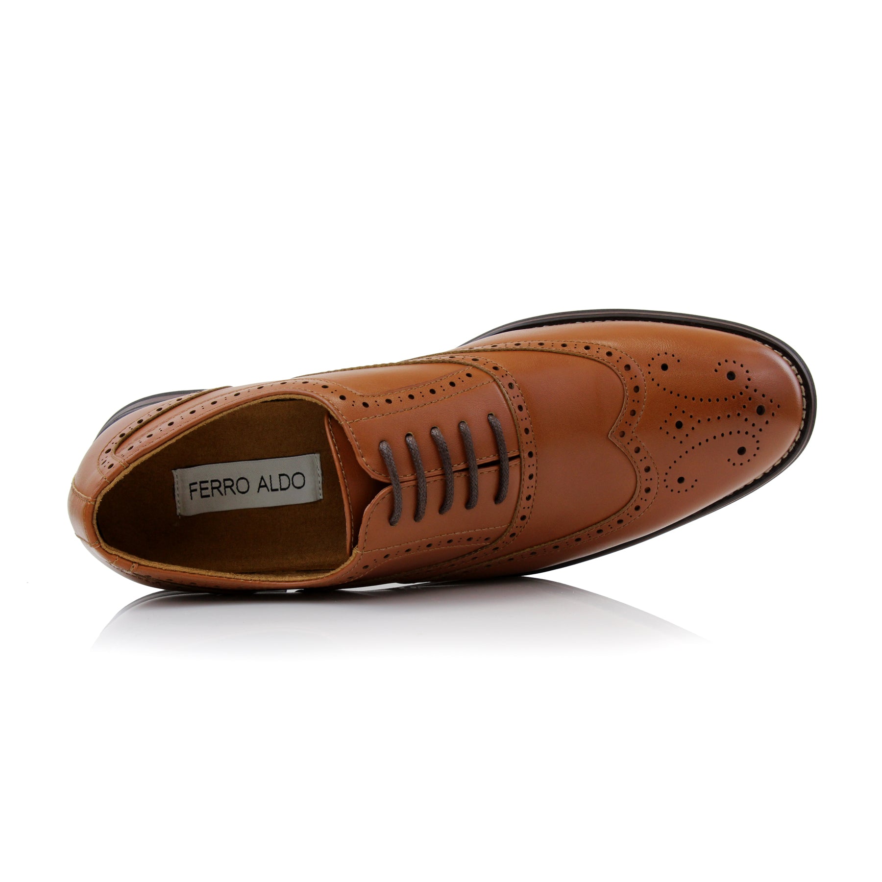 Brogue Wingtip Oxfords | Arthur by Ferro Aldo | Conal Footwear | Top-Down Angle View