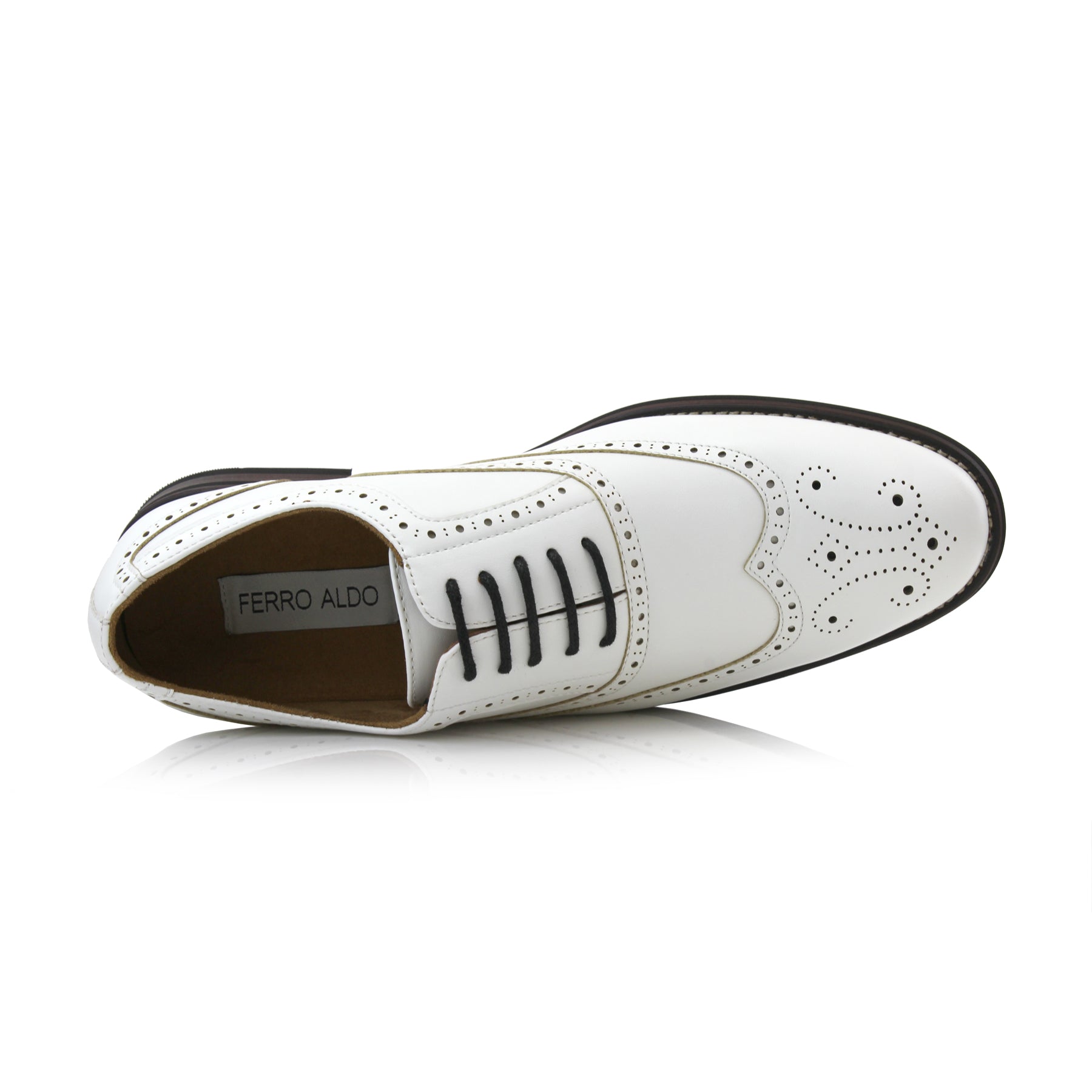 Brogue Wingtip Oxfords | Arthur by Ferro Aldo | Conal Footwear | Top-Down Angle View