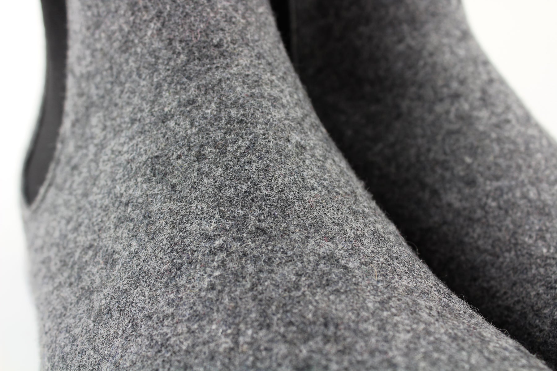 Woolen Chelsea Boots | Barrett by Polar Fox | Conal Footwear | Close Up Upper Angle View