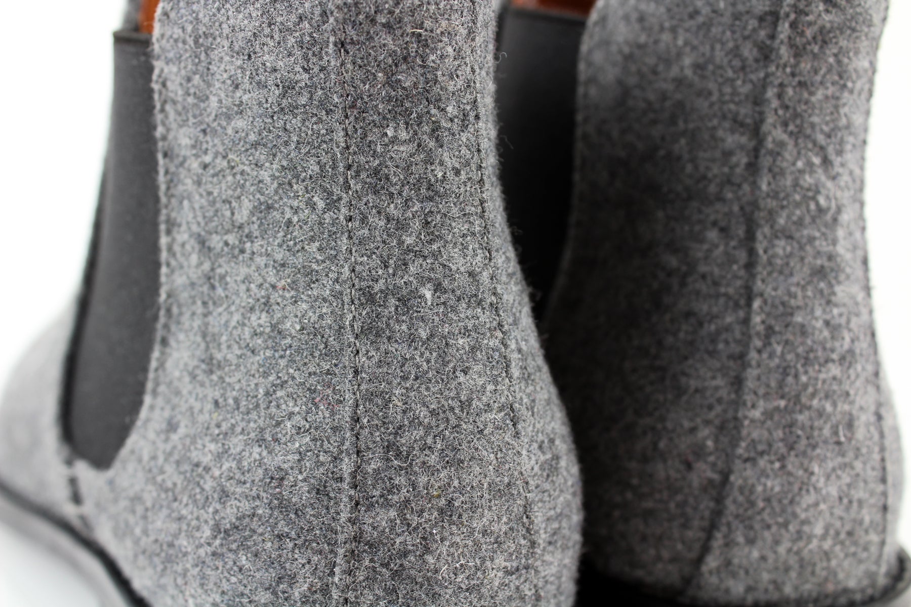 Woolen Chelsea Boots | Barrett by Polar Fox | Conal Footwear | Close Up Back Angle View