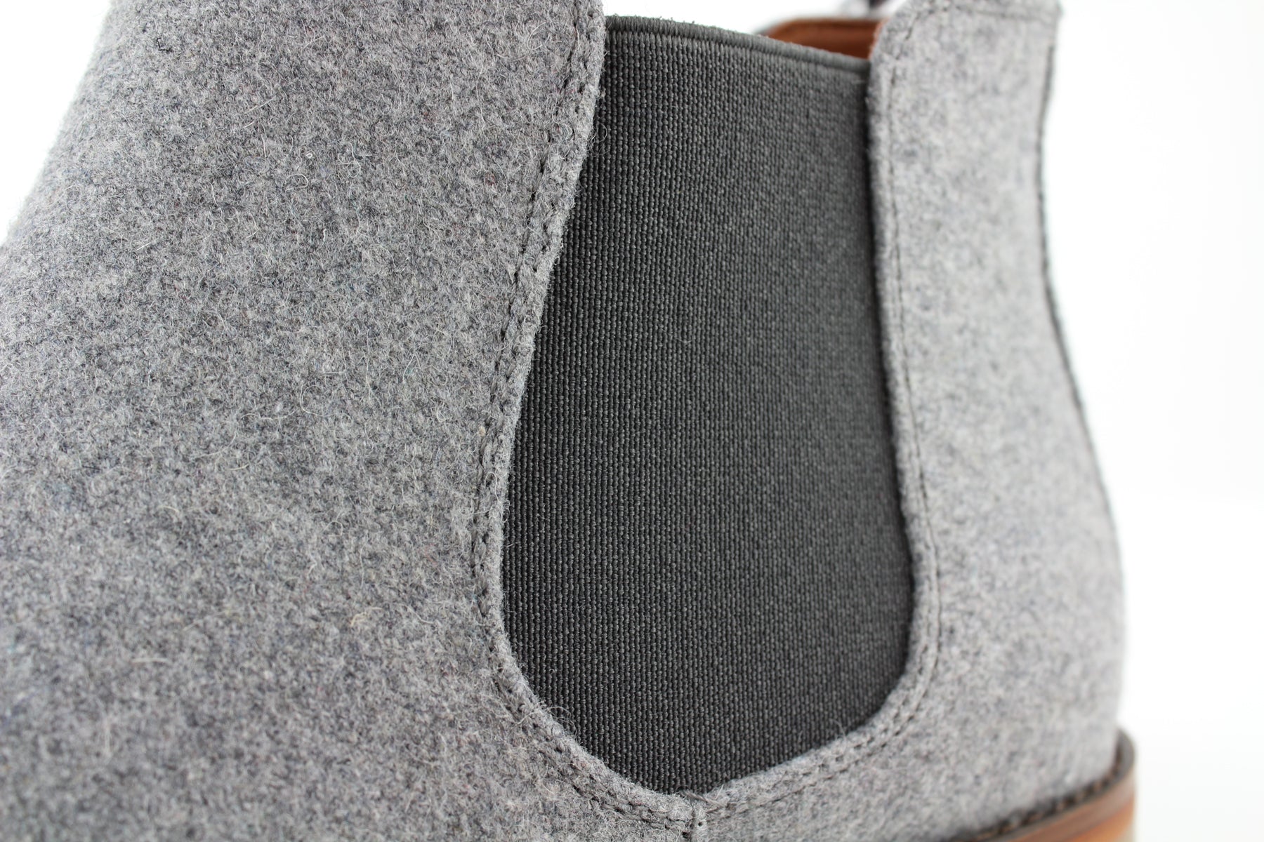 Woolen Chelsea Boots | Barrett by Polar Fox | Conal Footwear | Close Up Side Angle View