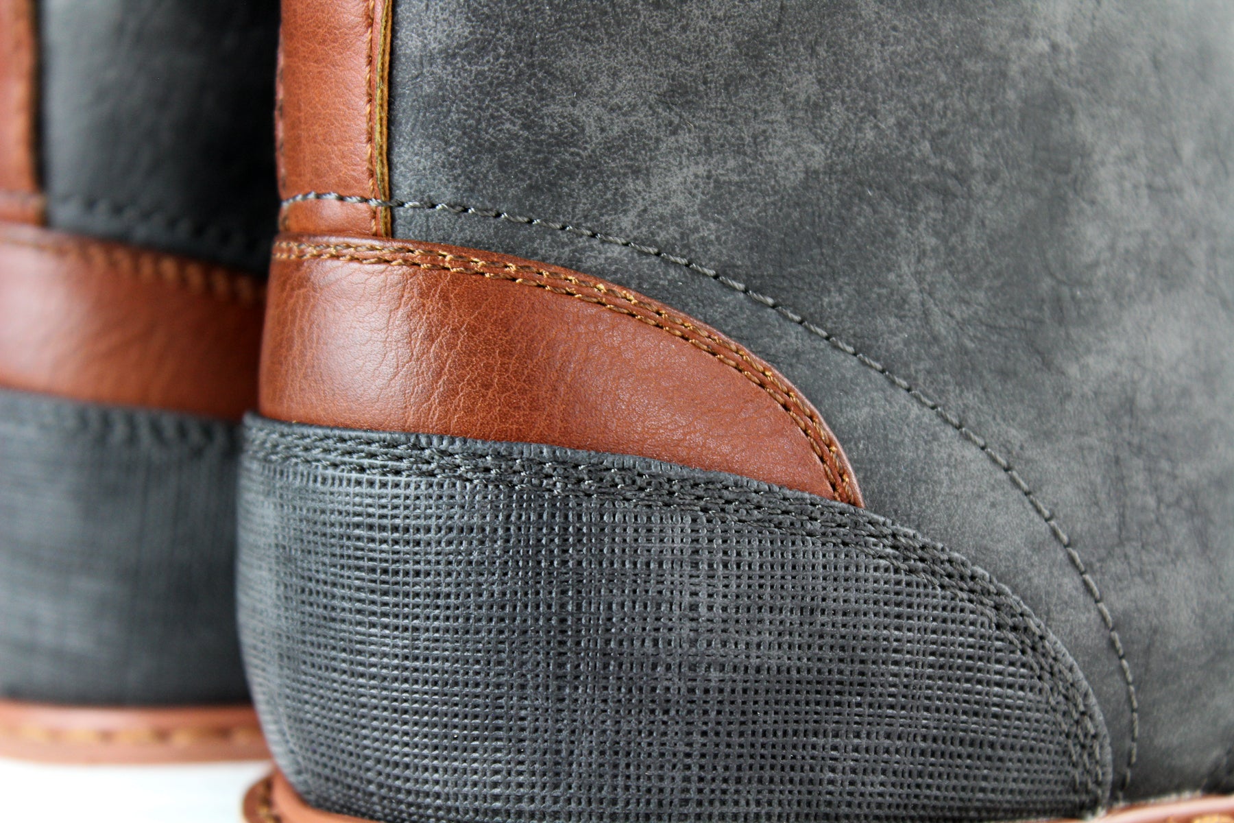 Cap-Toe Ankle Boot Sneakers | Birt by Ferro Aldo | Conal Footwear | Close Up Heel Angle View