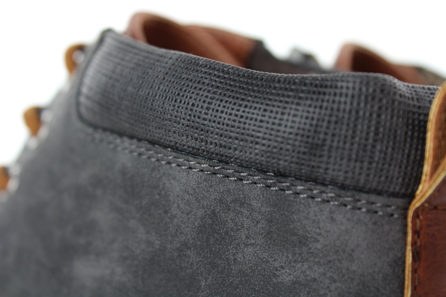 Cap-Toe Ankle Boot Sneakers | Birt by Ferro Aldo | Conal Footwear |  Close Up Collar Angle View