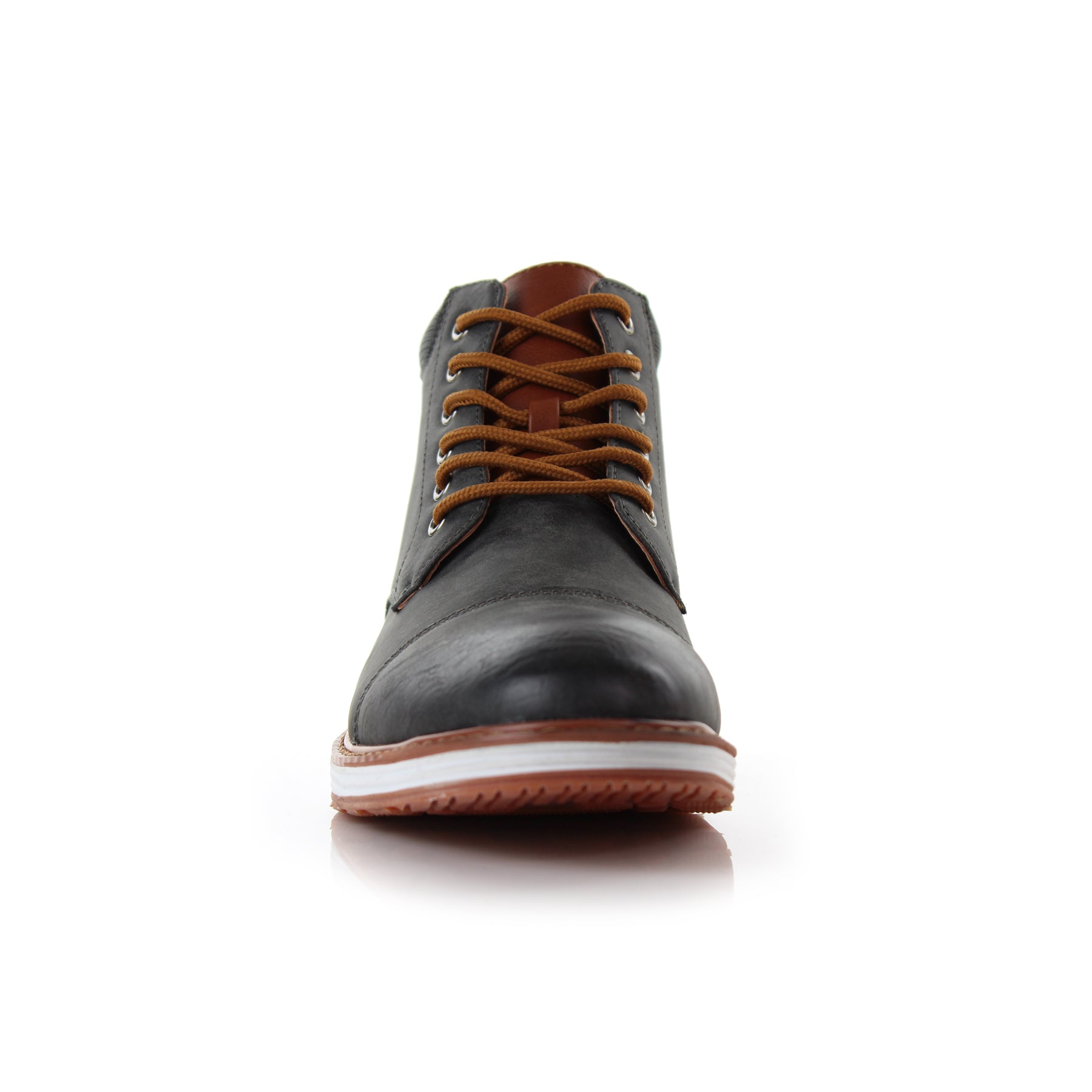 Cap-Toe Ankle Boot Sneakers | Birt by Ferro Aldo | Conal Footwear | Front Angle View