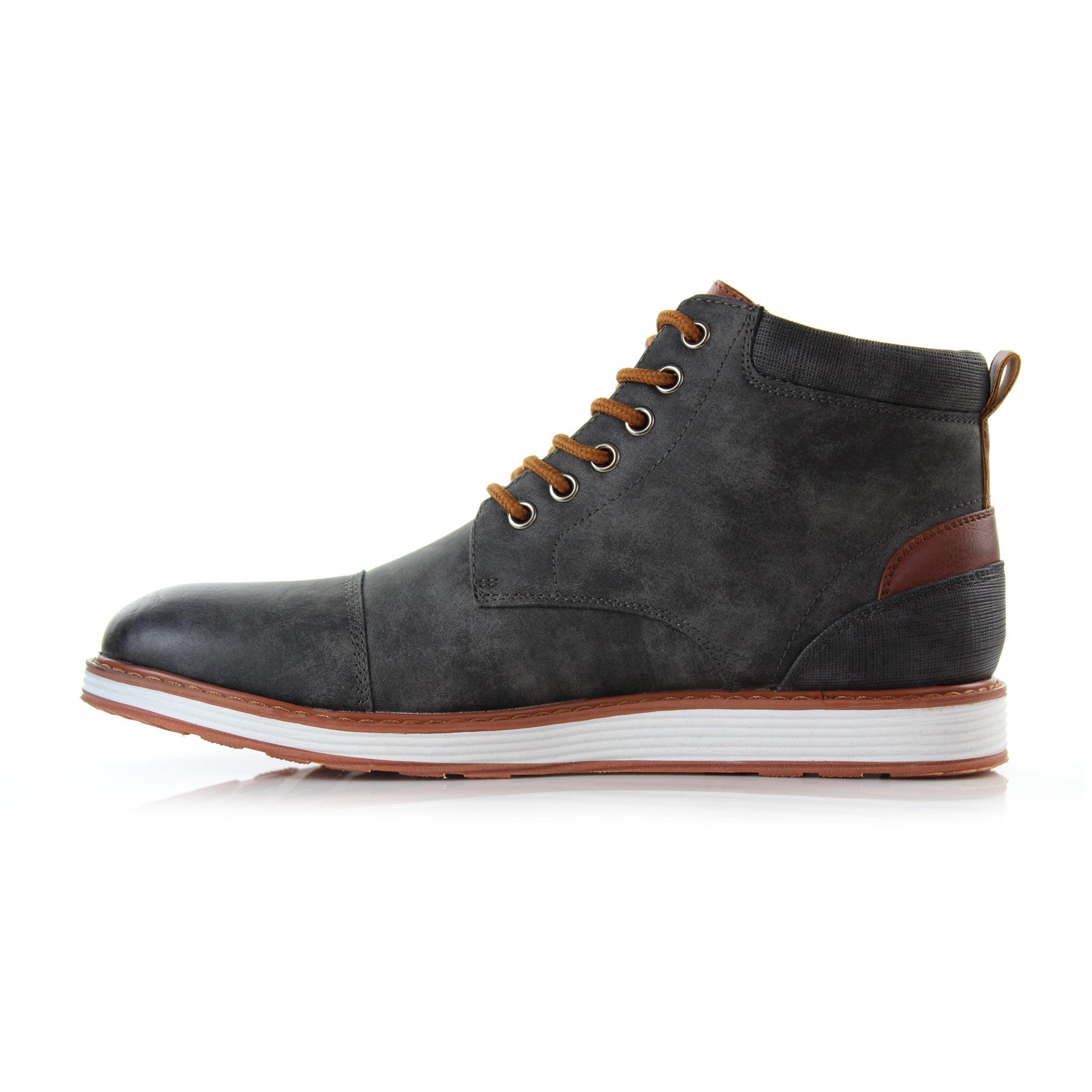 Cap-Toe Ankle Boot Sneakers | Birt by Ferro Aldo | Conal Footwear | Inner Side Angle View