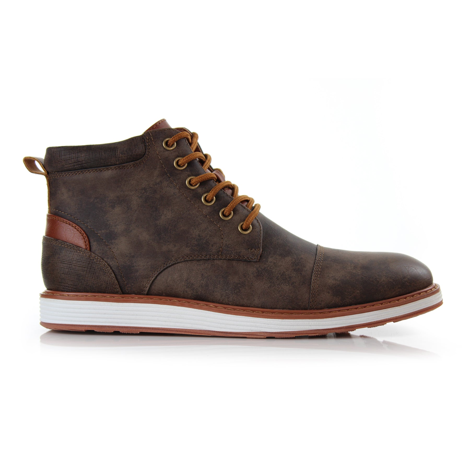 Cap-Toe Ankle Boot Sneakers | Birt by Ferro Aldo | Conal Footwear | Outer Side Angle View