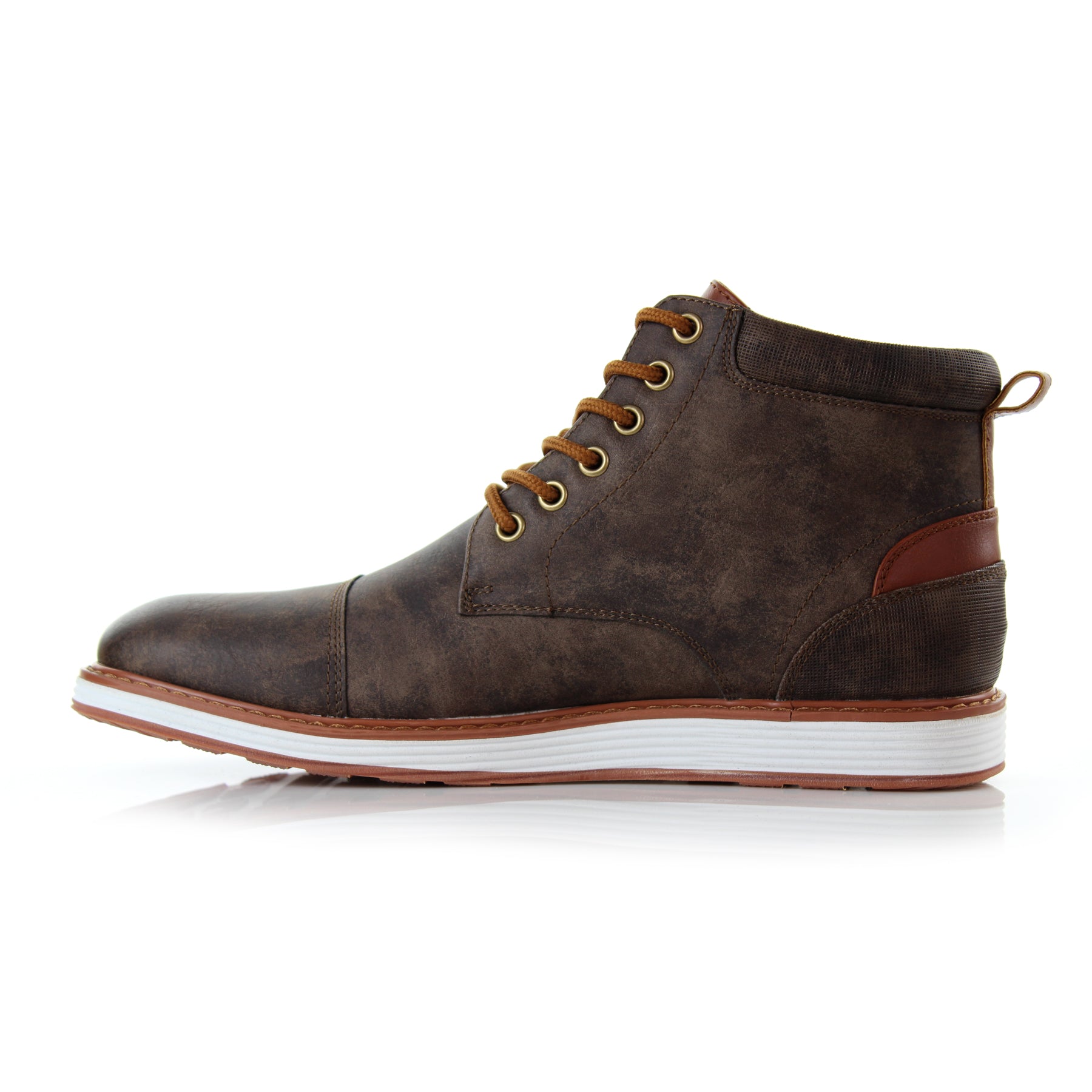 Cap-Toe Ankle Boot Sneakers | Birt by Ferro Aldo | Conal Footwear | Inner Side Angle View