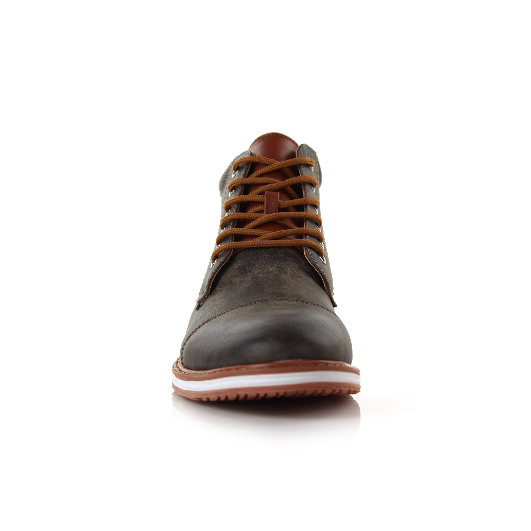 Cap-Toe Ankle Boot Sneakers | Birt by Ferro Aldo | Conal Footwear | Front Angle View