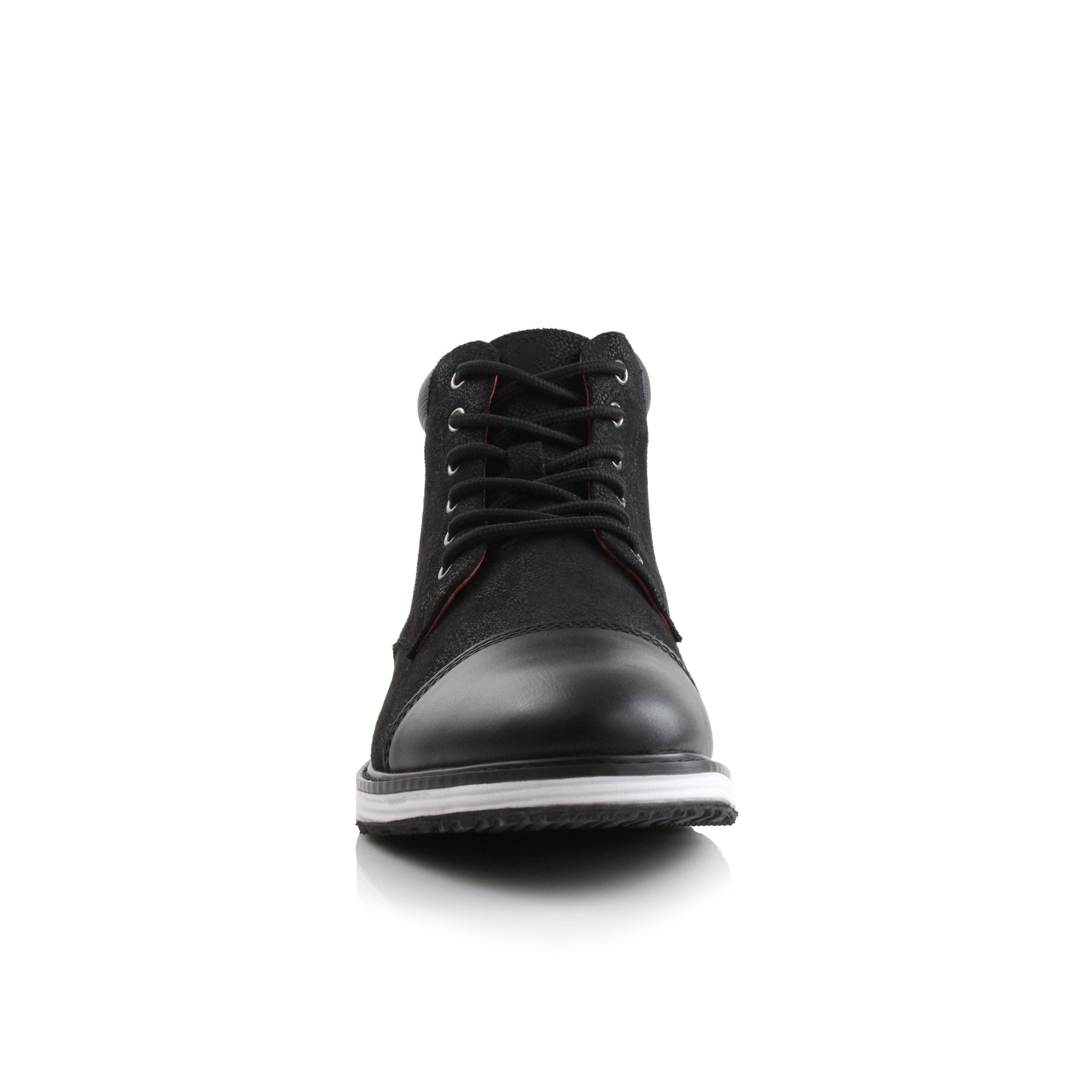 Cap-Toe Ankle Boot Sneakers | Birt by Ferro Aldo | Conal Footwear | Front Angle View