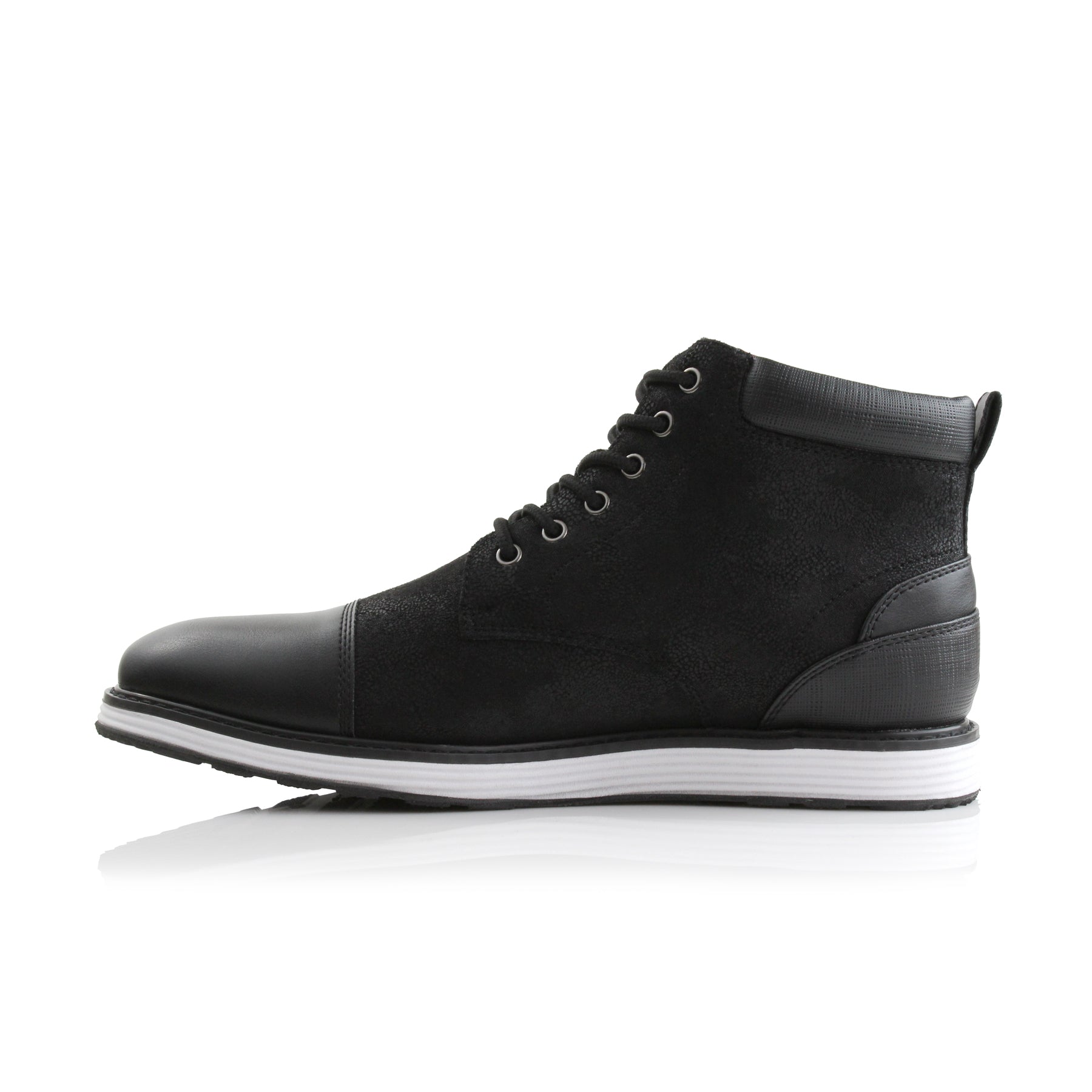 Cap-Toe Ankle Boot Sneakers | Birt by Ferro Aldo | Conal Footwear | Inner Side Angle View