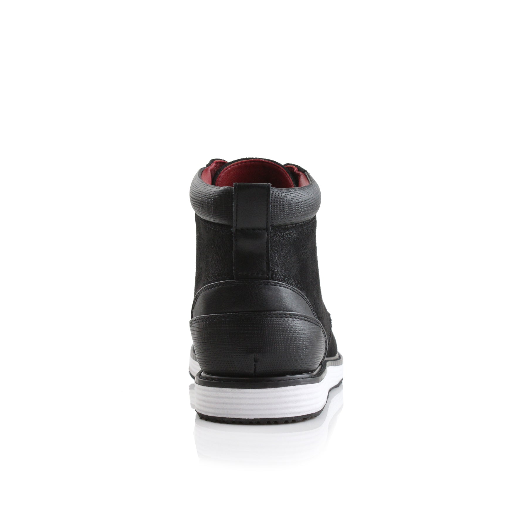 Cap-Toe Ankle Boot Sneakers | Birt by Ferro Aldo | Conal Footwear | Back Angle View