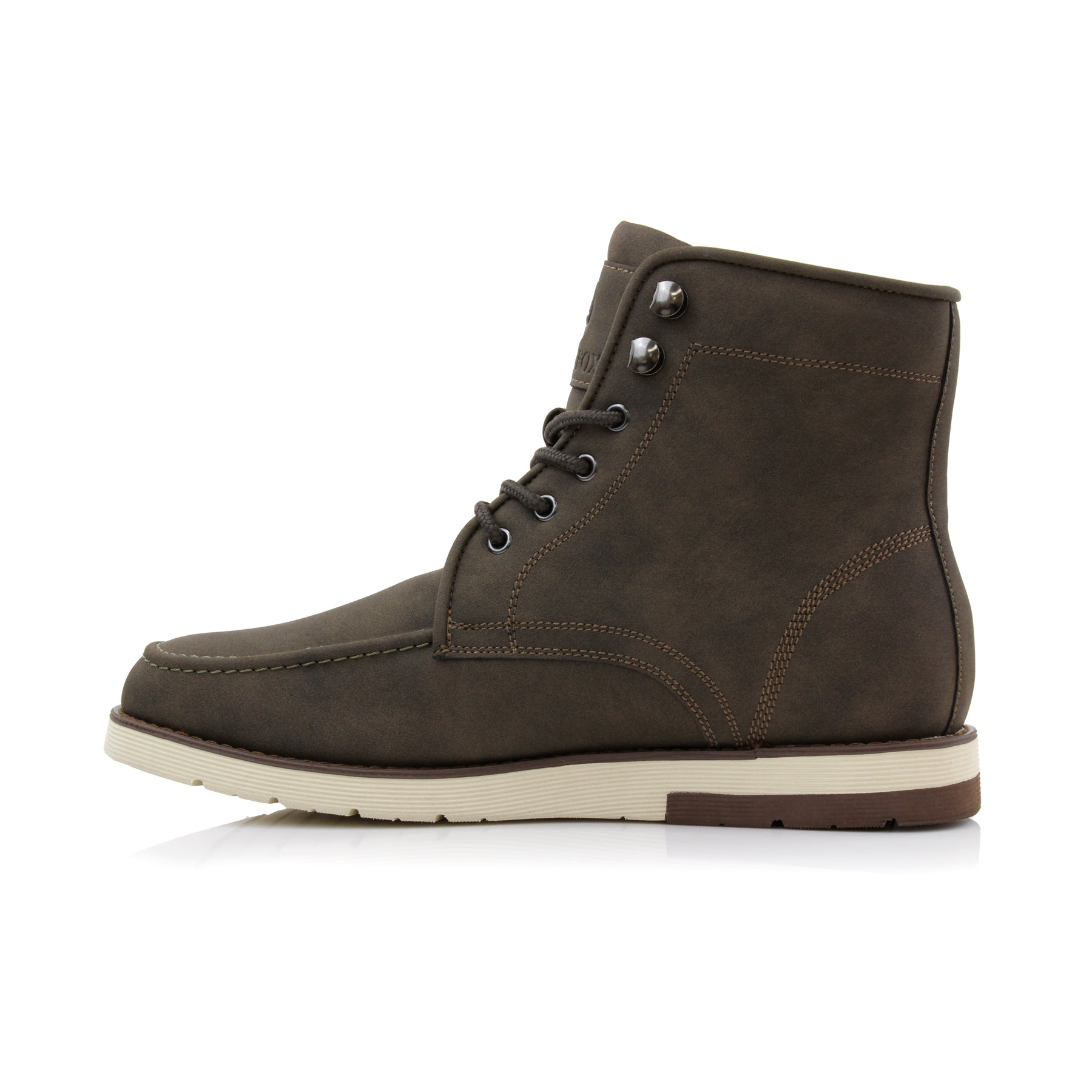 Moc-Toe High-Top Boots | Brixton by Polar Fox | Conal Footwear | Inner Side Angle View