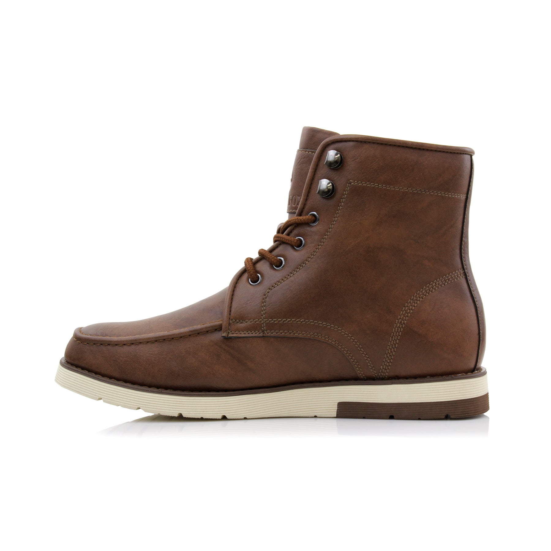 Moc-Toe High-Top Boots | Brixton by Polar Fox | Conal Footwear | Inner Side Angle View