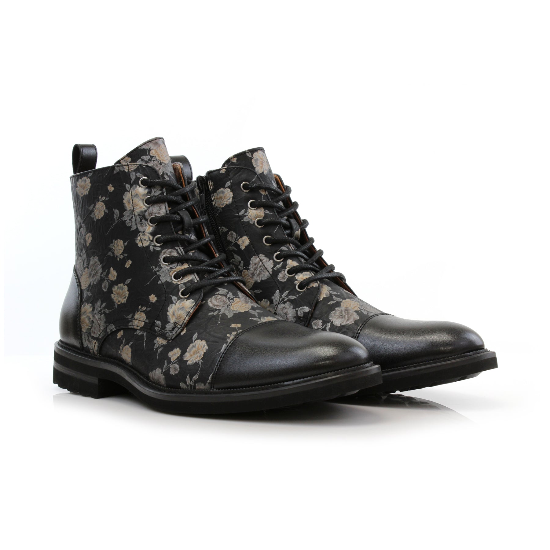 Floral High-Top Boot | Brooke by Polar Fox | Conal Footwear | Paired Angle View