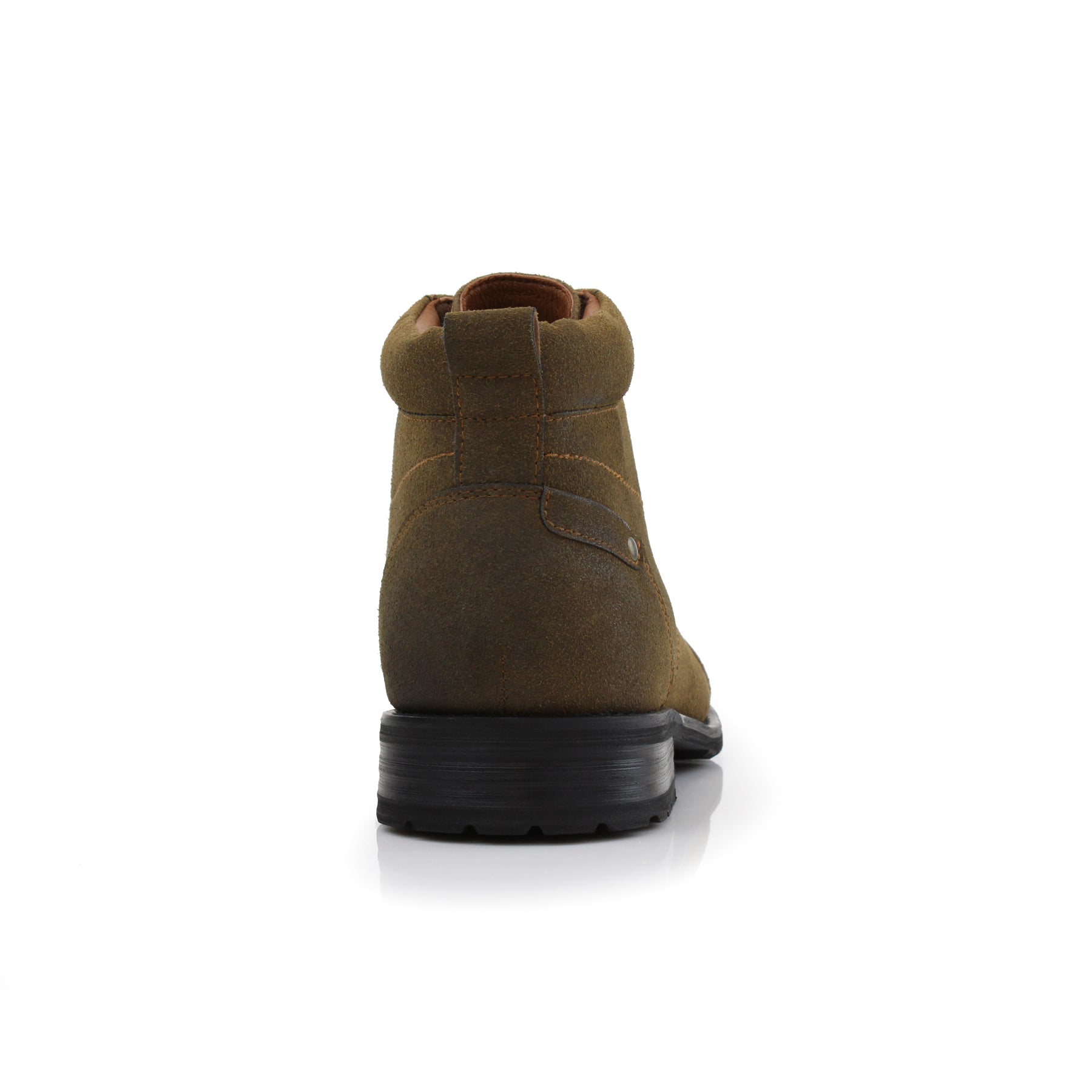 Cap-Toe Suede Ankle Boots | Colin by Ferro Aldo | Conal Footwear | Back Angle View