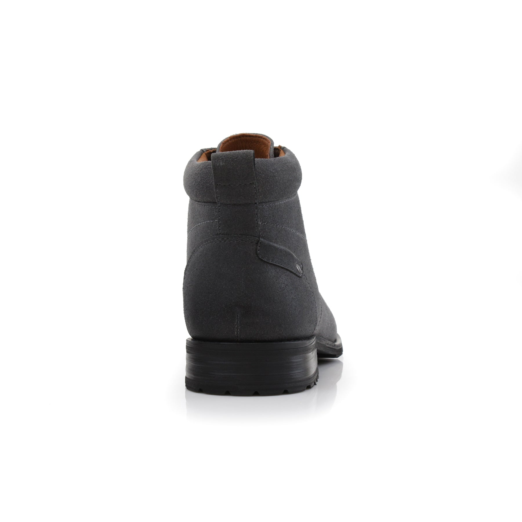 Slate Blue Suede Midtop Men's Boots | COLIN | Ferro Aldo | Rear View