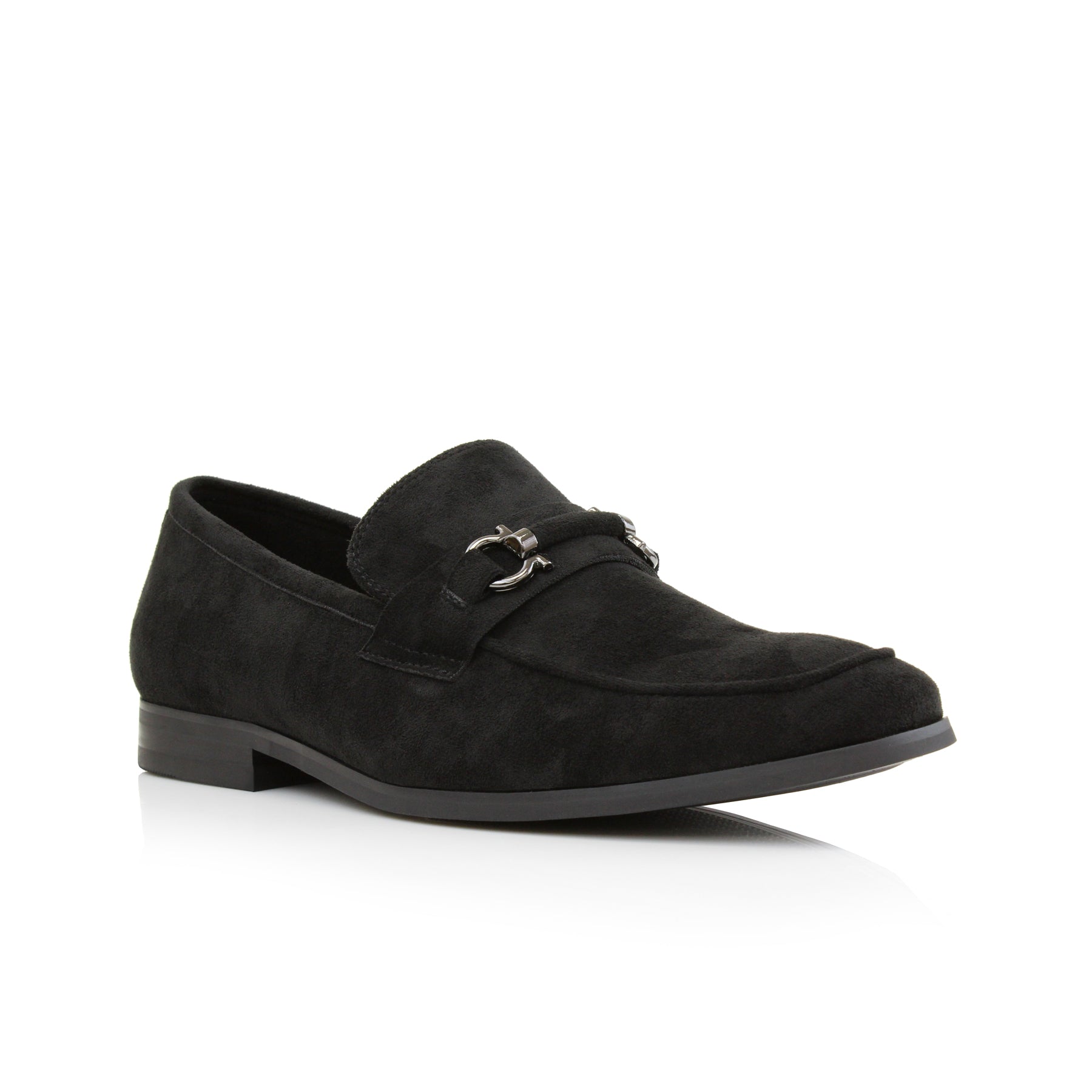 Metal Buckle Suede Loafers | Demitri by Ferro Aldo | Conal Footwear | Main Angle View