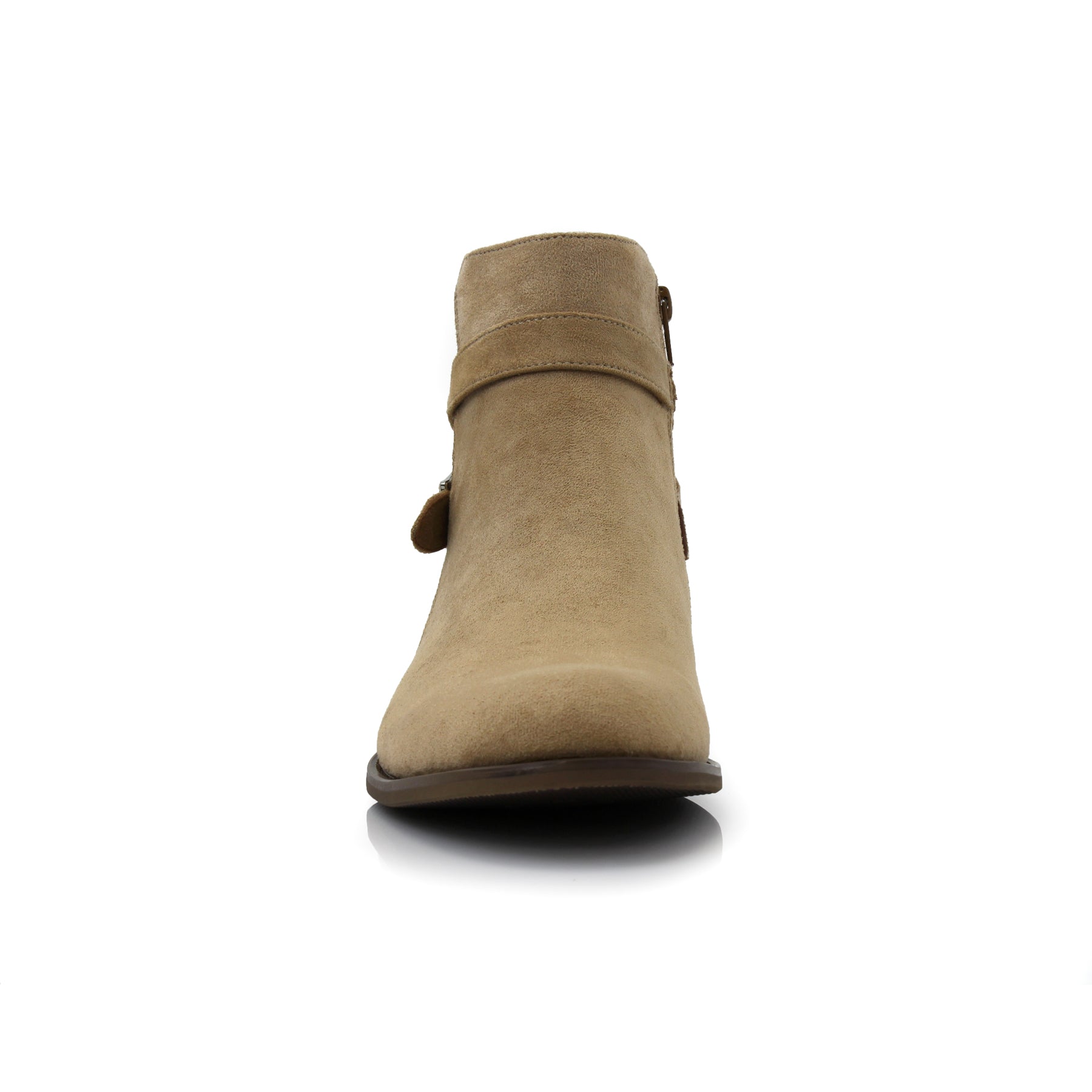 Strapped Suede Chelsea Boots | Derrick by Polar Fox | Conal Footwear | Front Angle View
