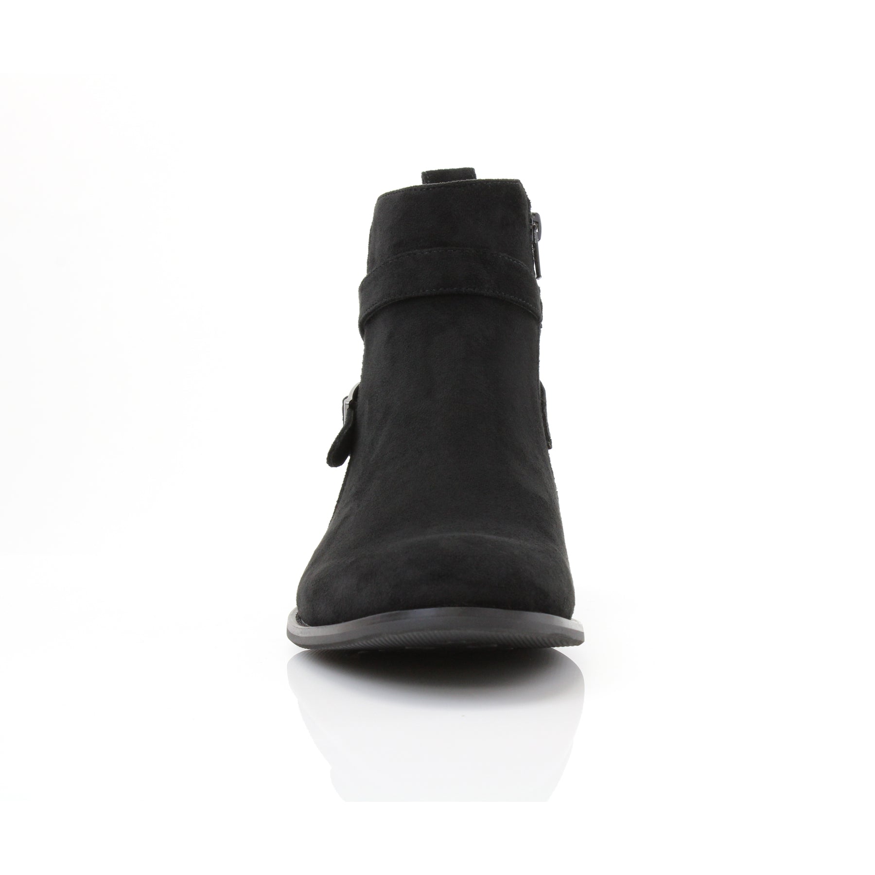 Strapped Suede Chelsea Boots | Derrick by Polar Fox | Conal Footwear | Front Angle View