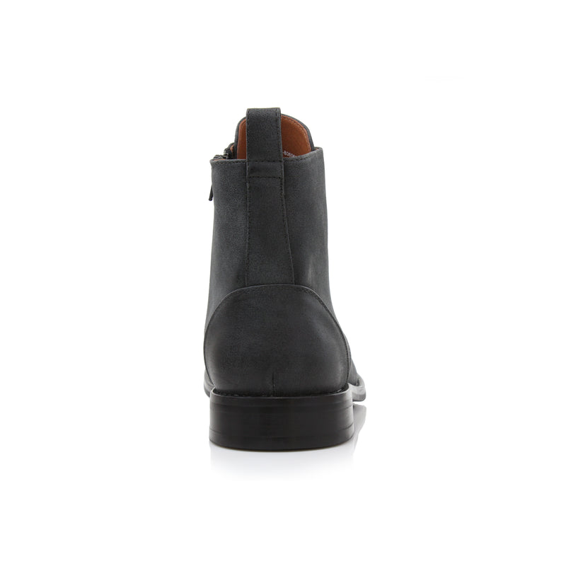Sleek Vegan Leather Boots | Duke in Off-Black | Conal Footwear – CONAL ...