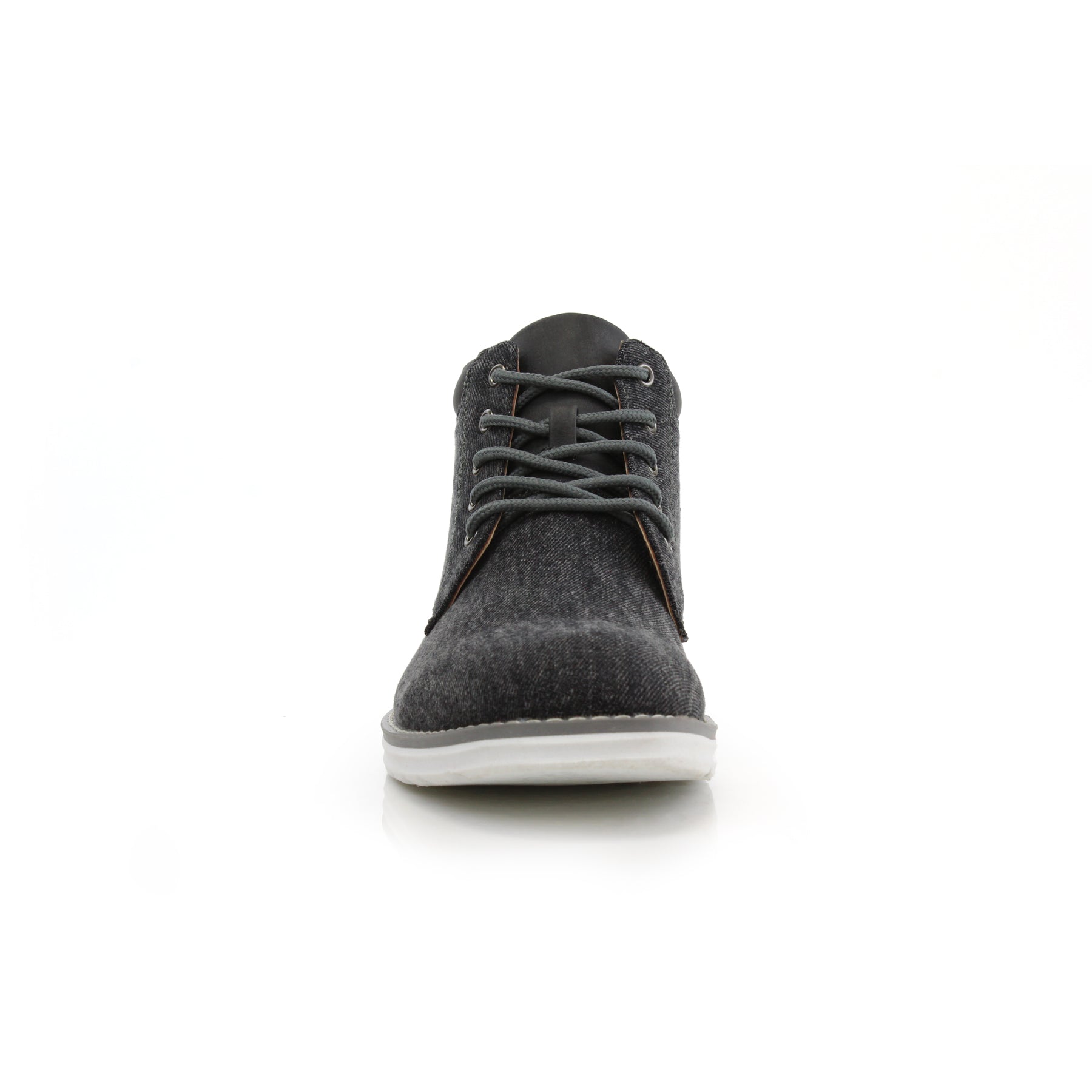 Denim Chukka Sneakers | Dustin by Polar Fox | Conal Footwear | Front Angle View