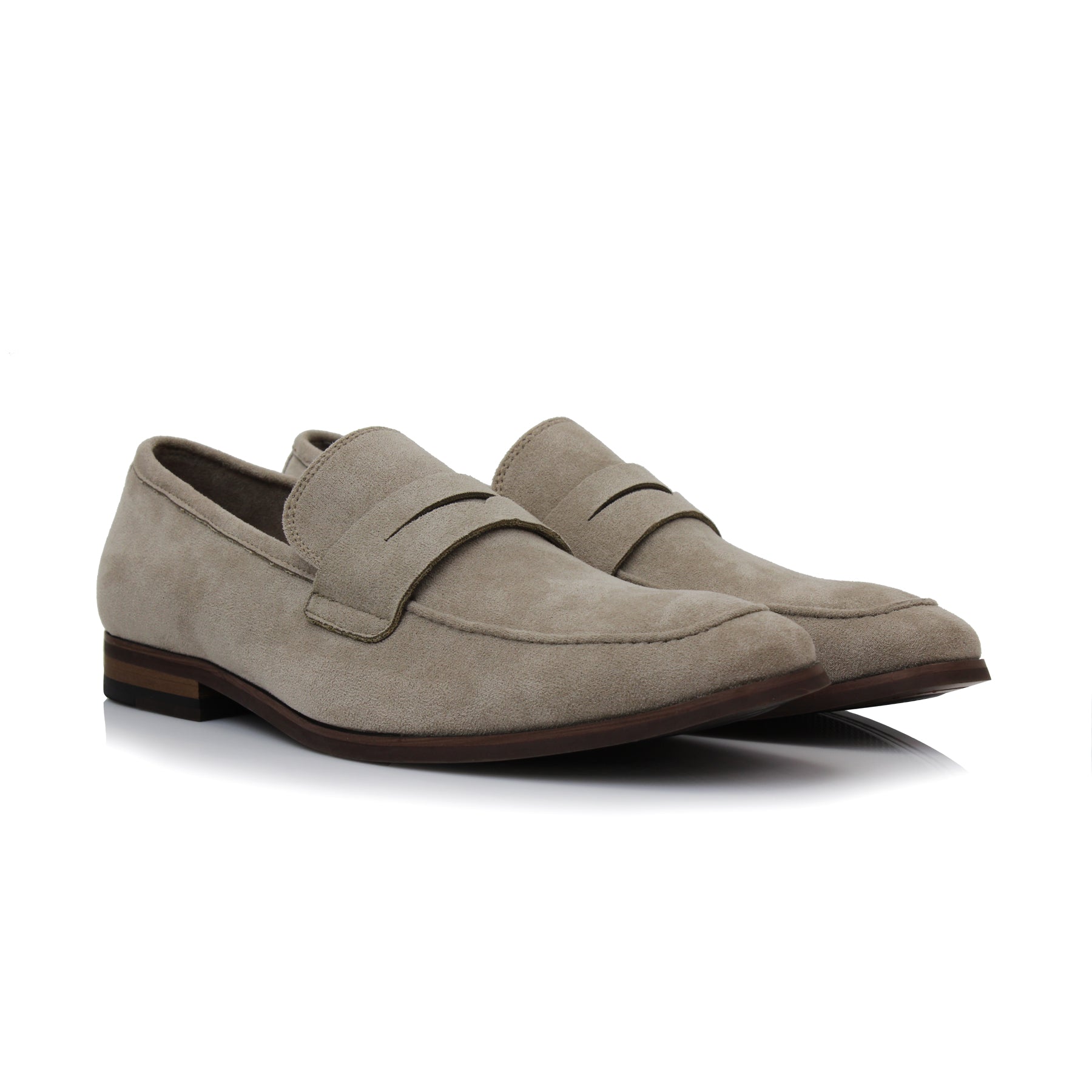Suede Penny Loafers | Dylan by Ferro Aldo | Conal Footwear | Paired Angle View