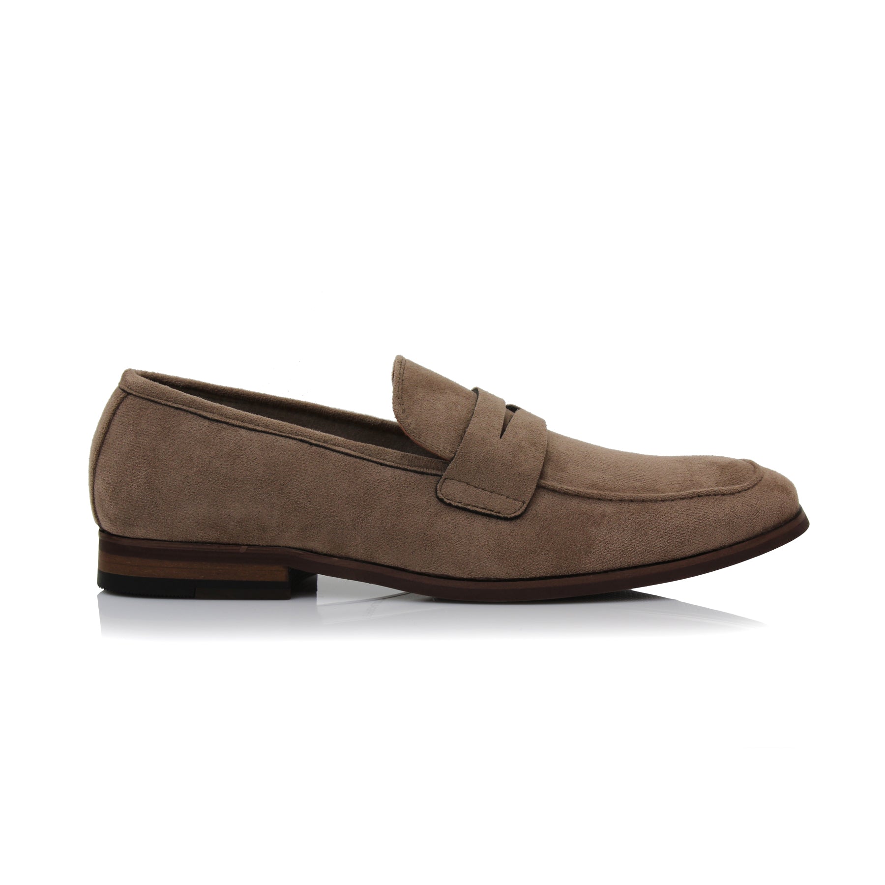 Suede Penny Loafers | Dylan by Ferro Aldo | Conal Footwear | Outer Side Angle View