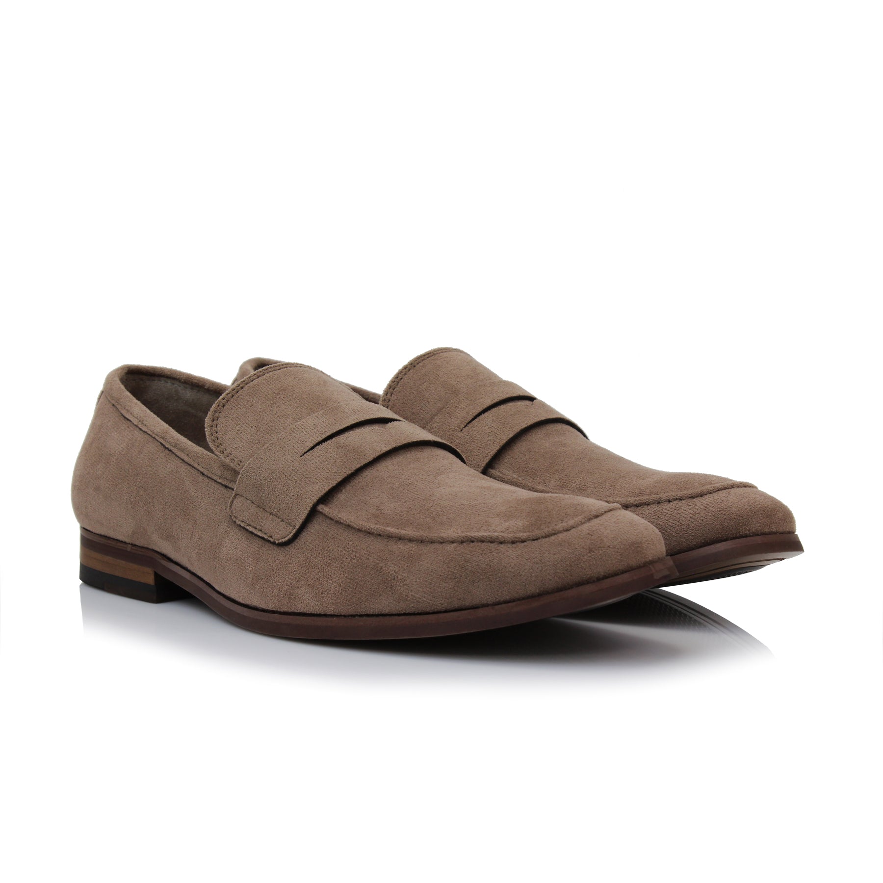 Suede Penny Loafers | Dylan by Ferro Aldo | Conal Footwear | Paired Angle View