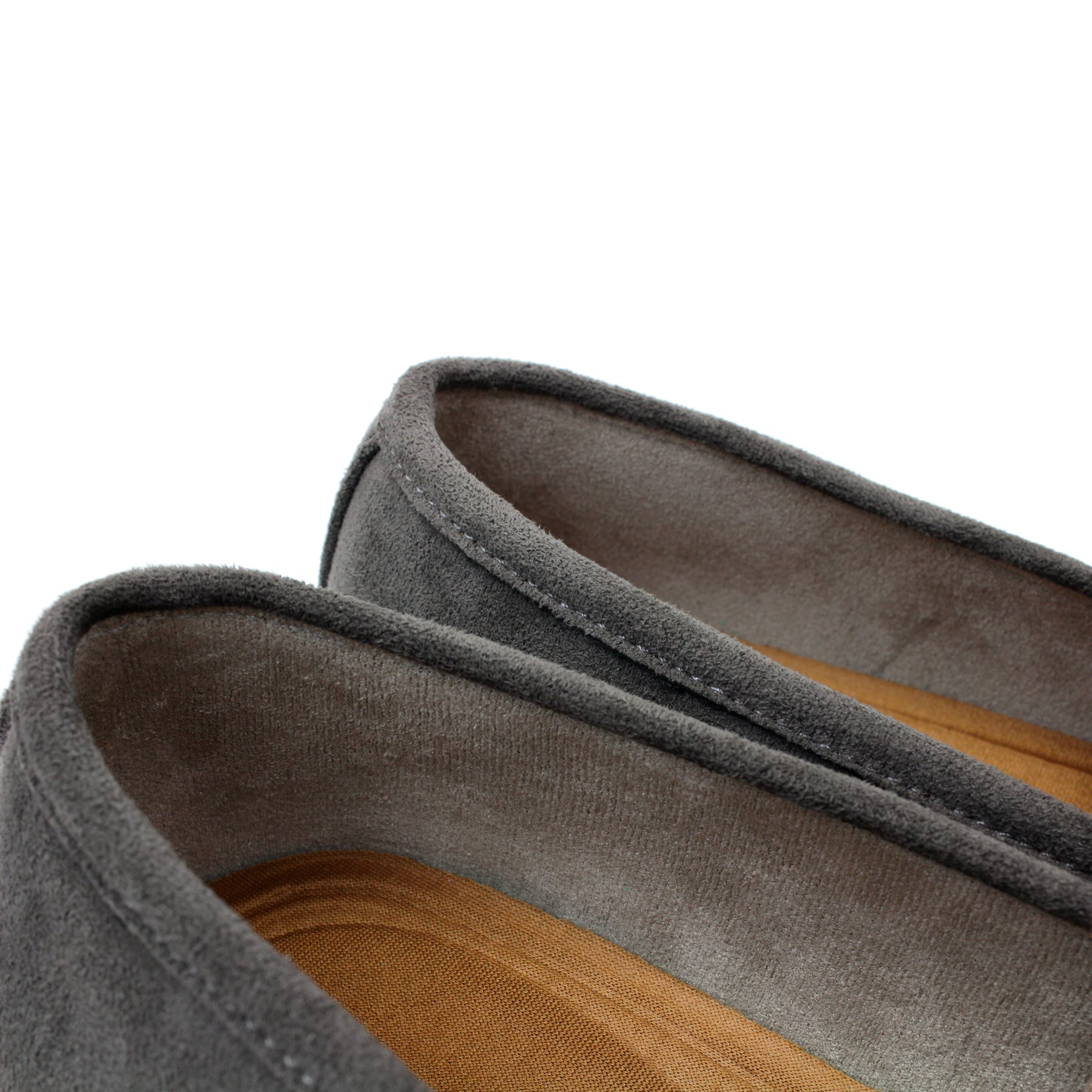 Suede Penny Loafers | Dylan by Ferro Aldo | Conal Footwear | Close Up Back Angle View