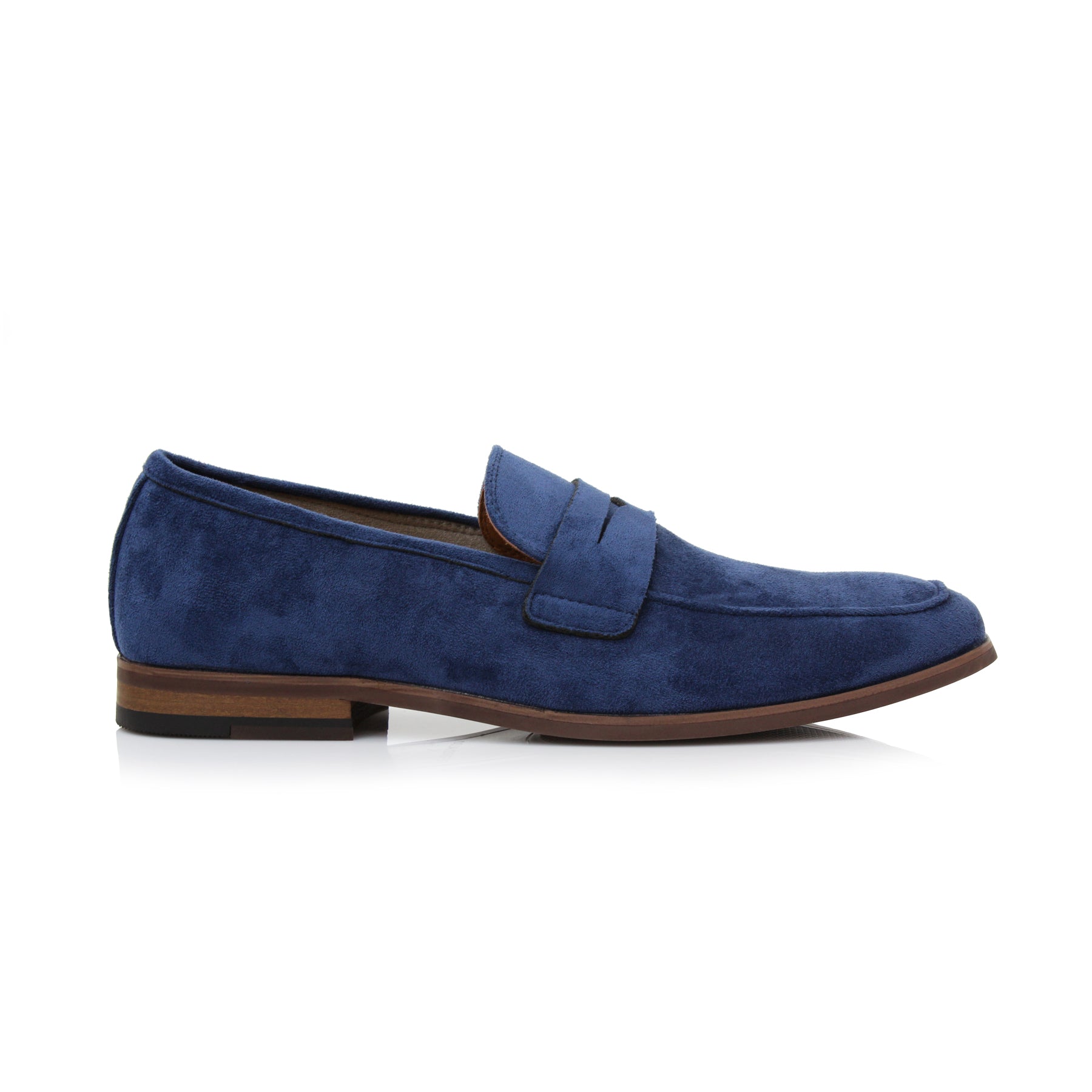 Suede Penny Loafers | Dylan by Ferro Aldo | Conal Footwear | Outer Side Angle View