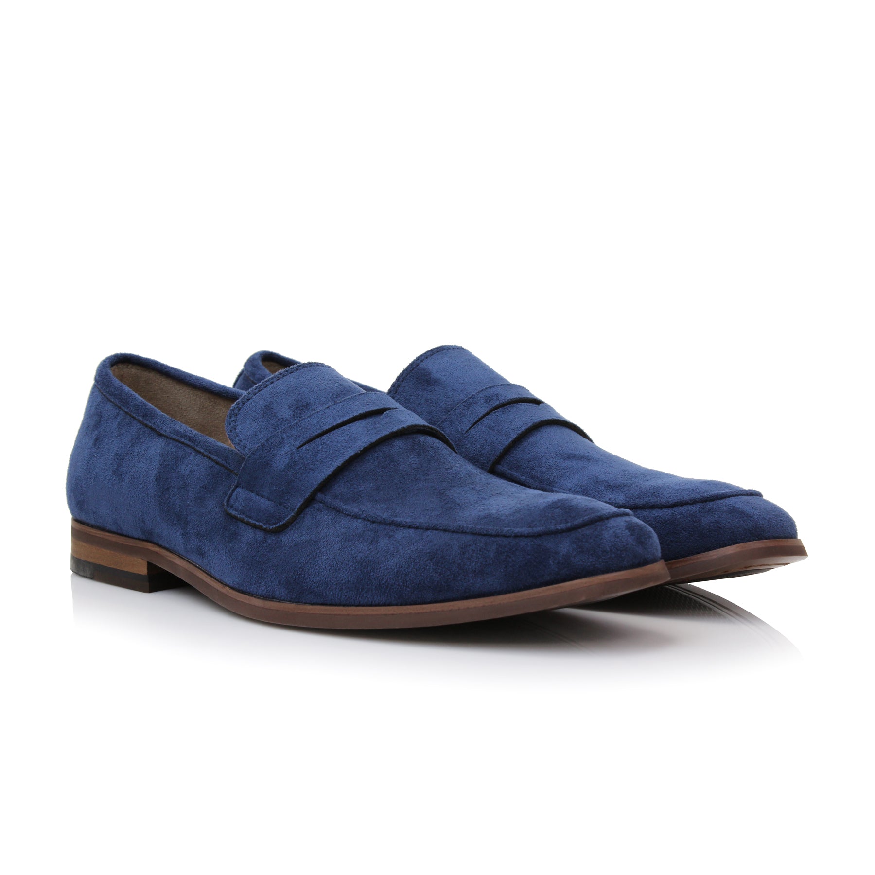 Suede Penny Loafers | Dylan by Ferro Aldo | Conal Footwear | Paired Angle View