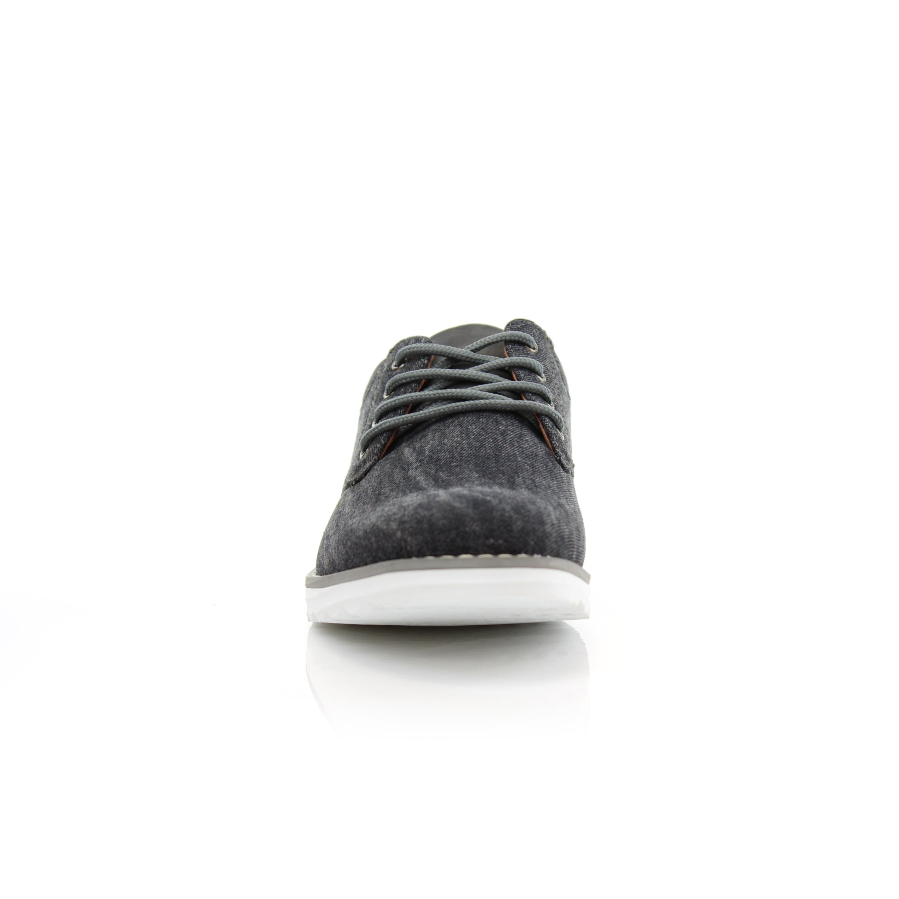 Denim Sneakers | Elton by Polar Fox | Conal Footwear | Front Angle View