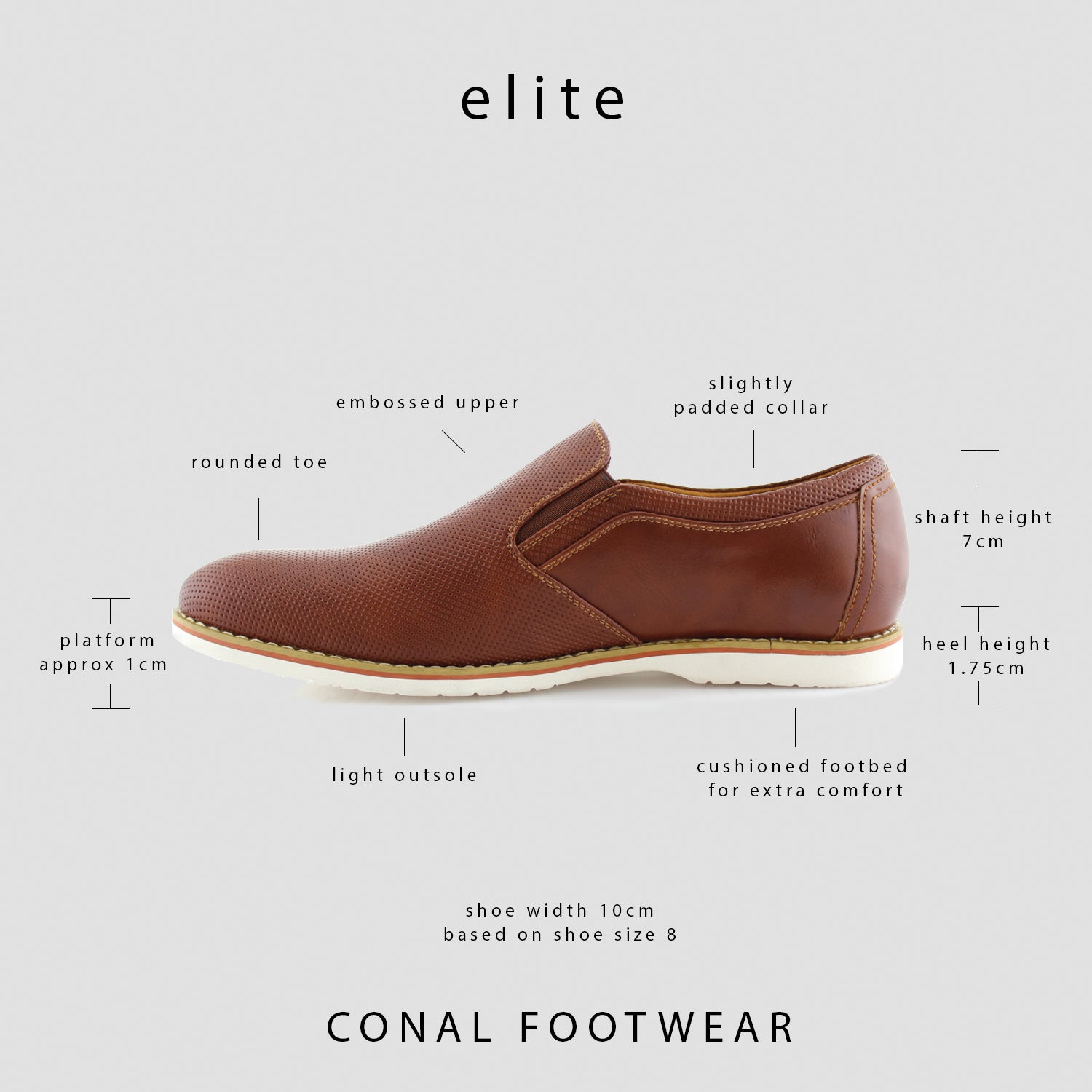 Embossed Faux Leather Loafers | Elite by Polar Fox | Conal Footwear | Overview