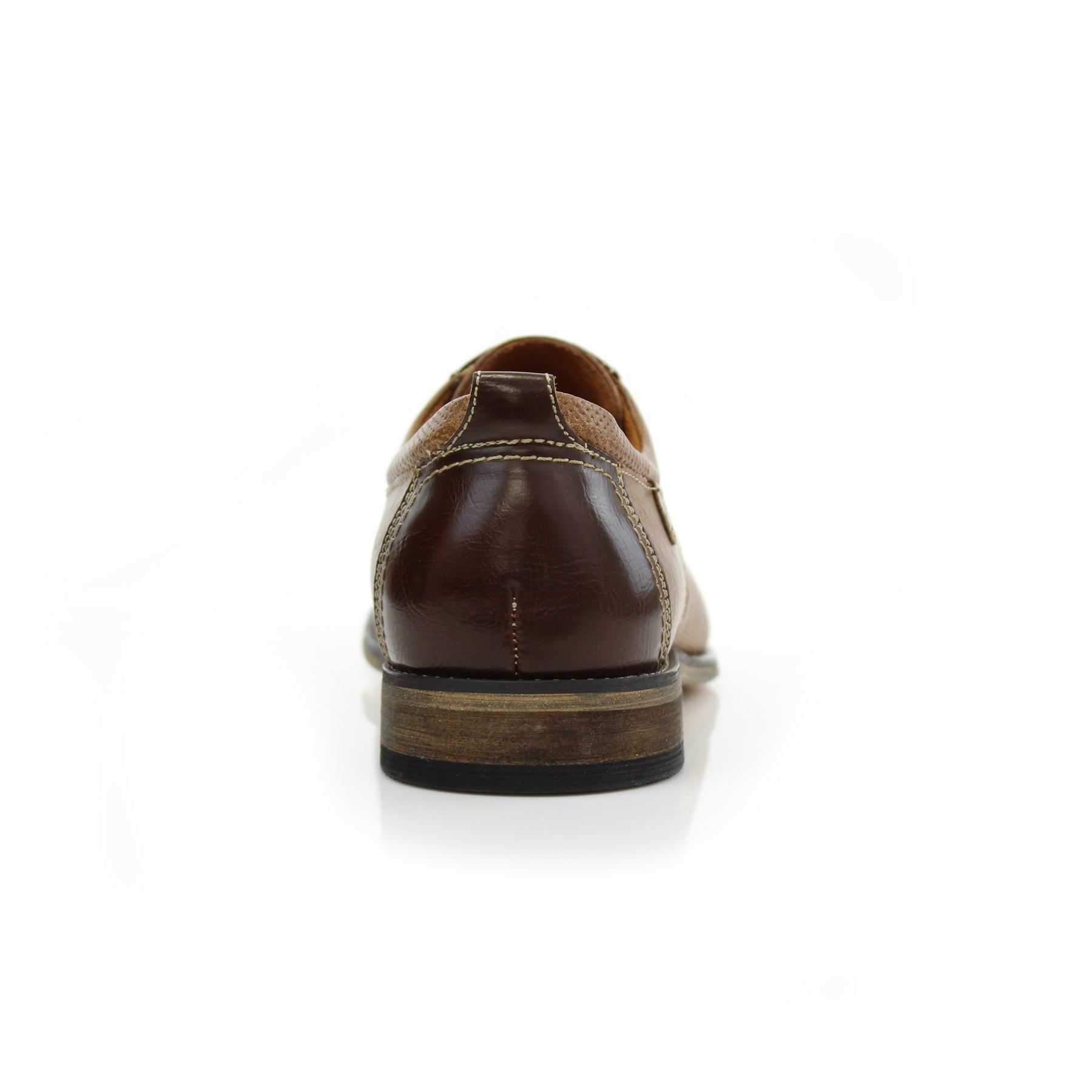 Embossed Burnished Derby Shoes | Felix by Ferro Aldo | Conal Footwear | Back Angle View