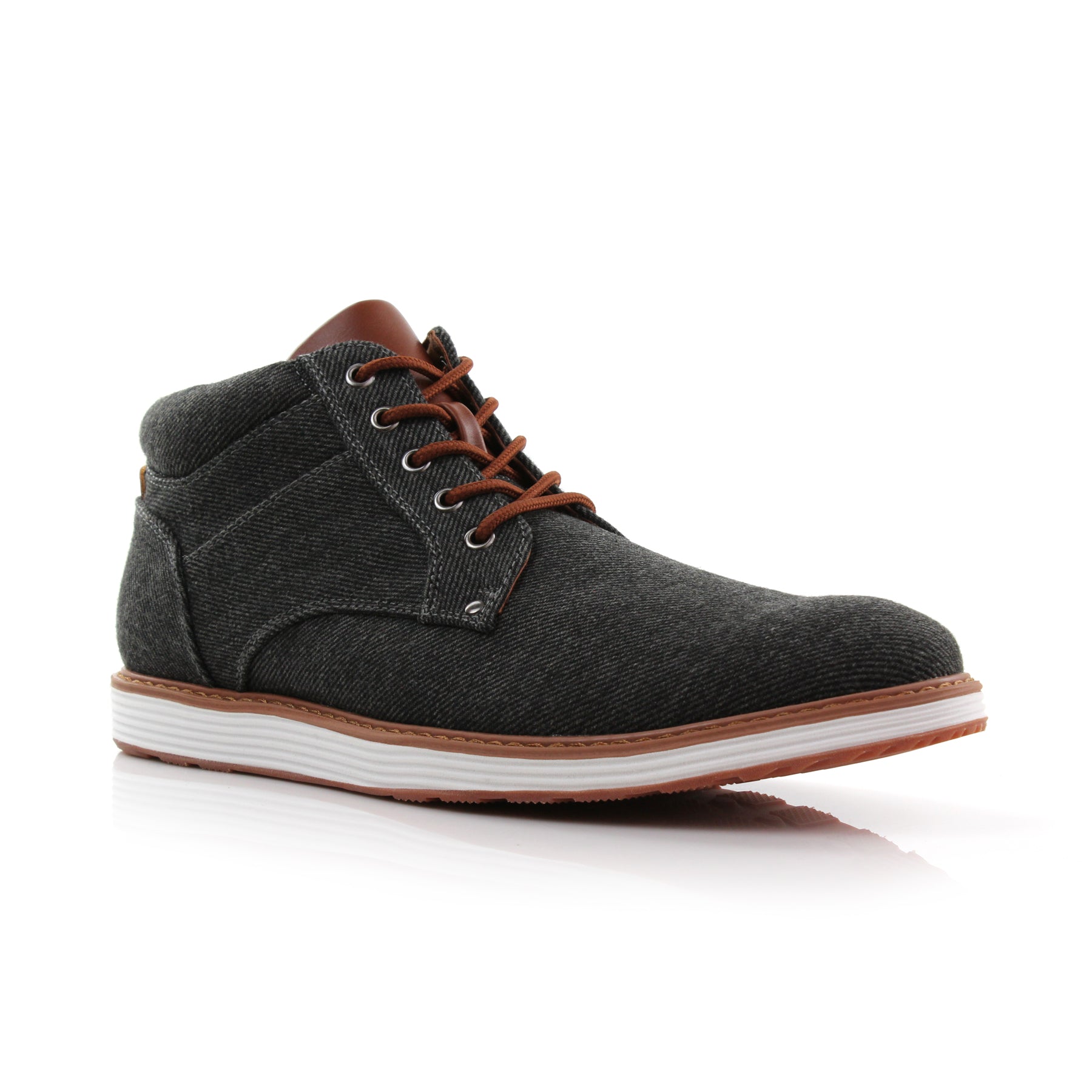 Denim Sneakers | Jax by Ferro Aldo | Conal Footwear | Main Angle View
