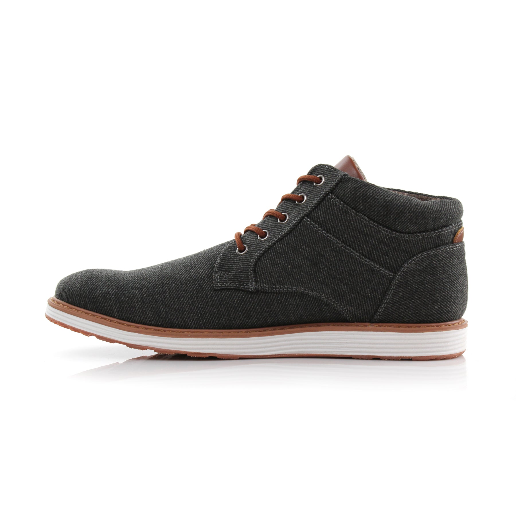 Denim Sneakers | Jax by Ferro Aldo | Conal Footwear | Inner Side Angle View