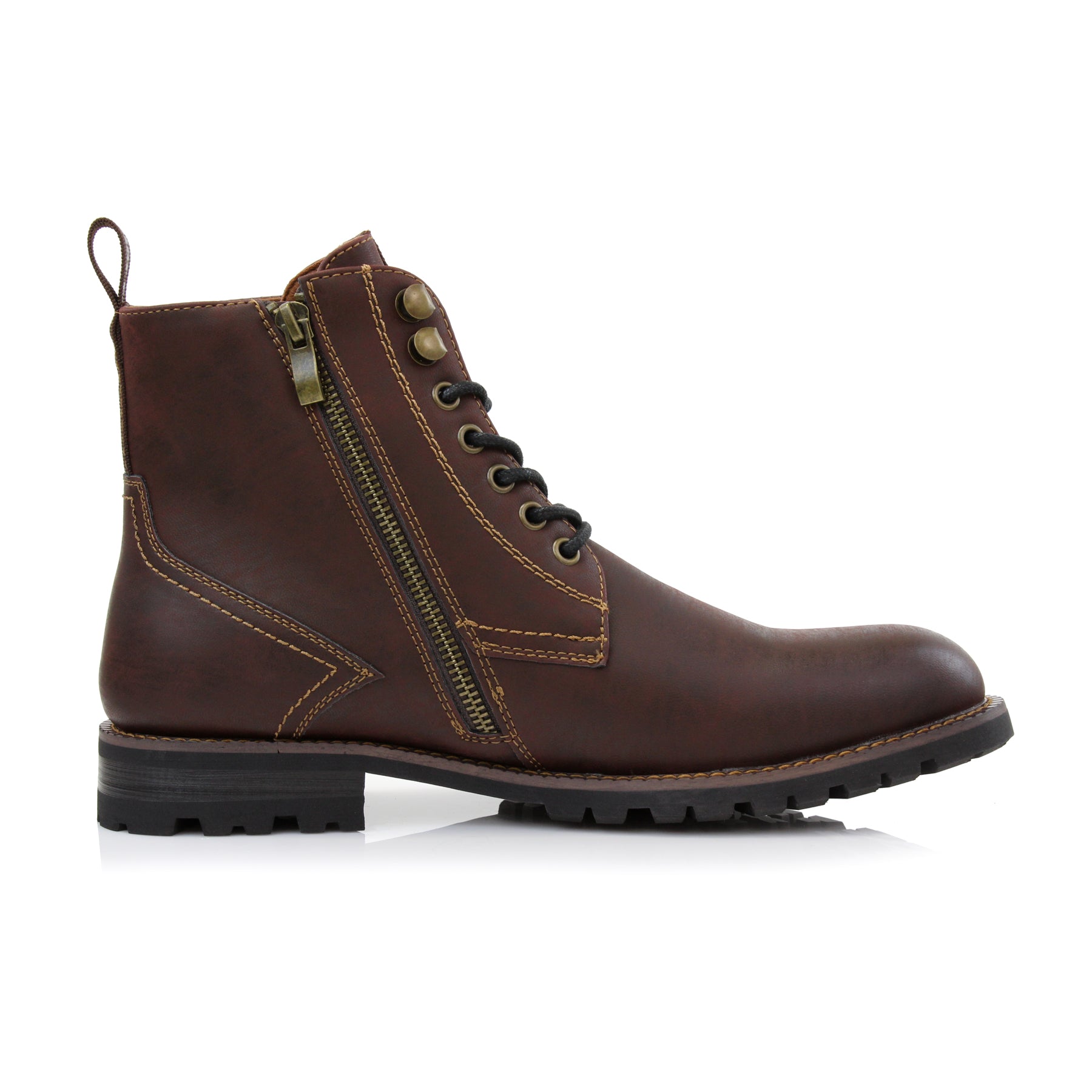 Classic Motorcycle Classic Boots | Knoxville by Polar Fox | Conal Footwear | Inner Side Angle View